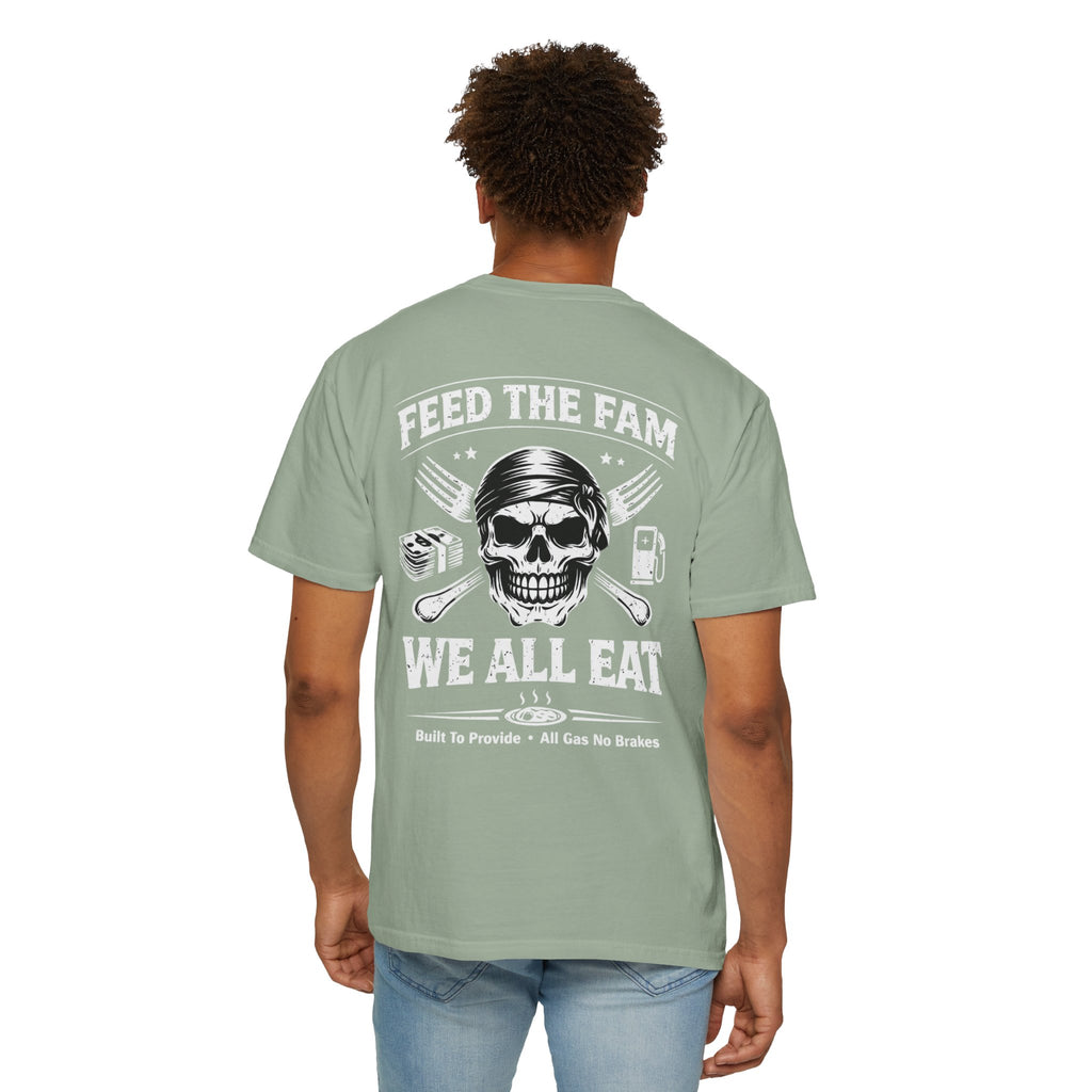 We All Eat "Feed the Fam" Skull T-Shirt