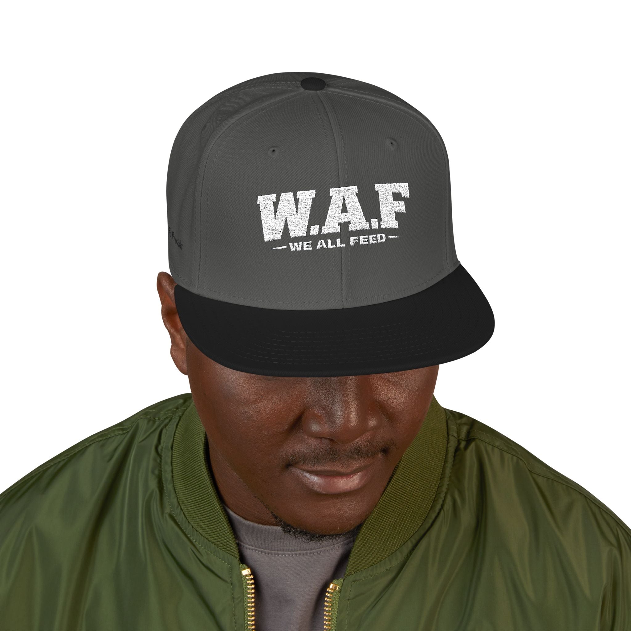Distressed W.A.F Embroidered Snapback