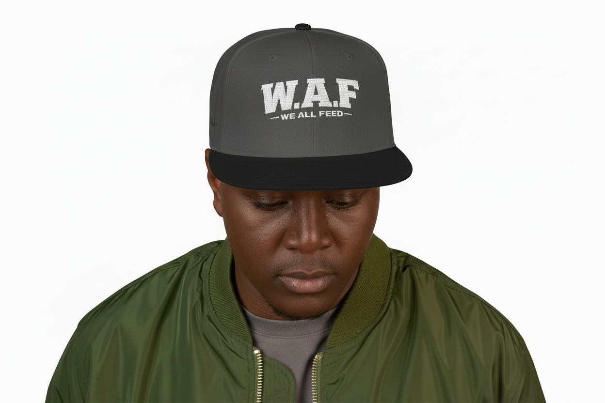 Distressed W.A.F Embroidered Snapback