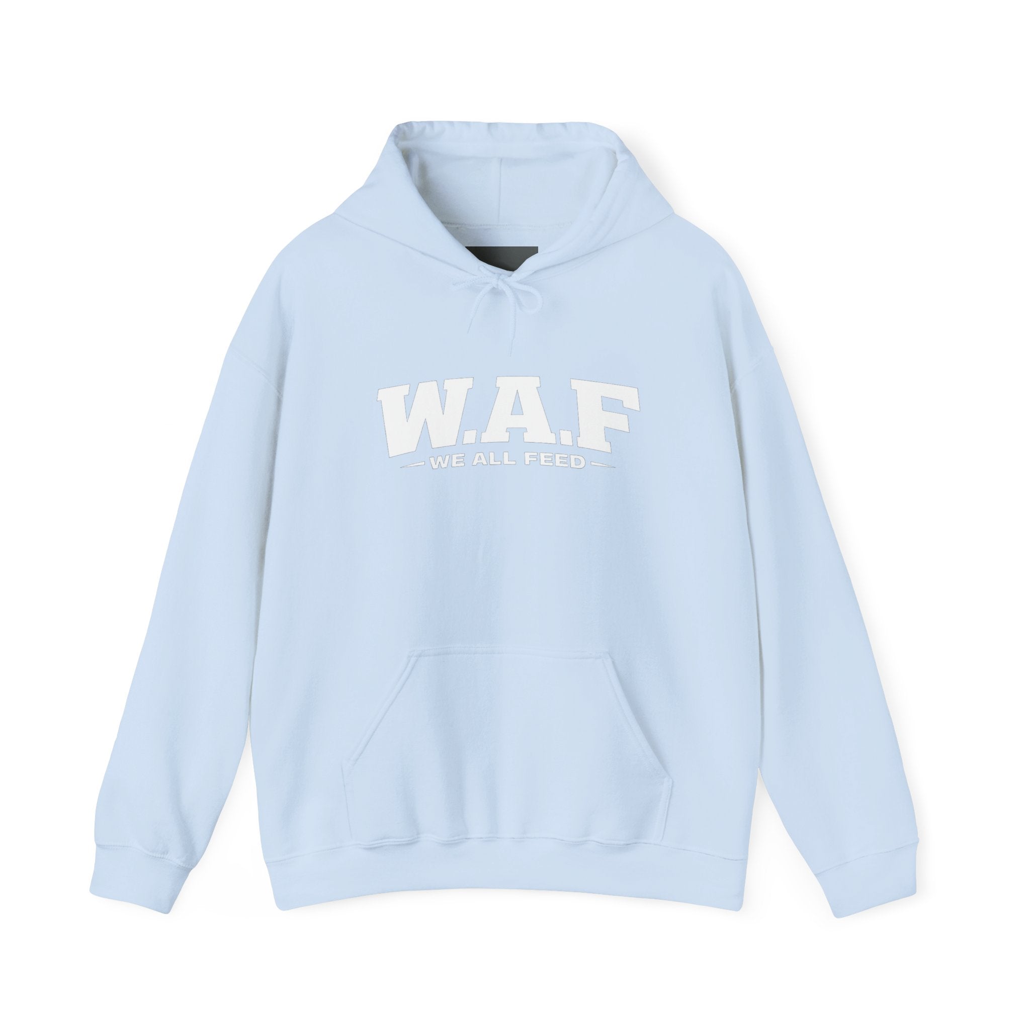 W.A.F. Hoodie – 'We All Feed' Graphic Pullover