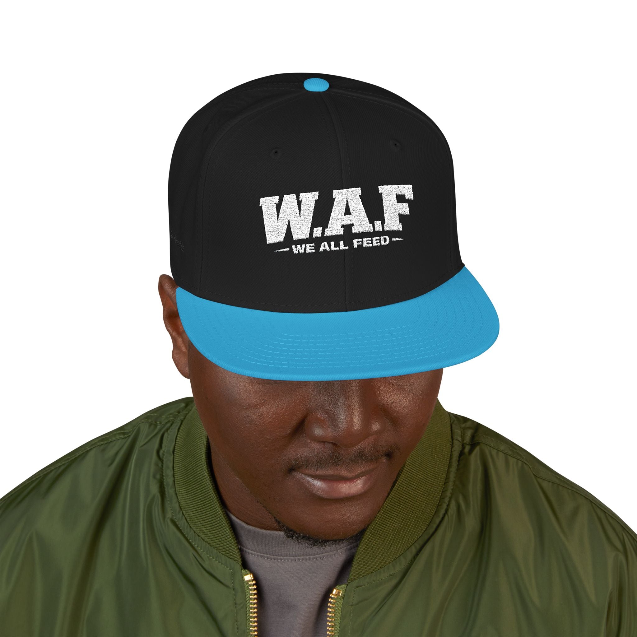 Distressed W.A.F Embroidered Snapback