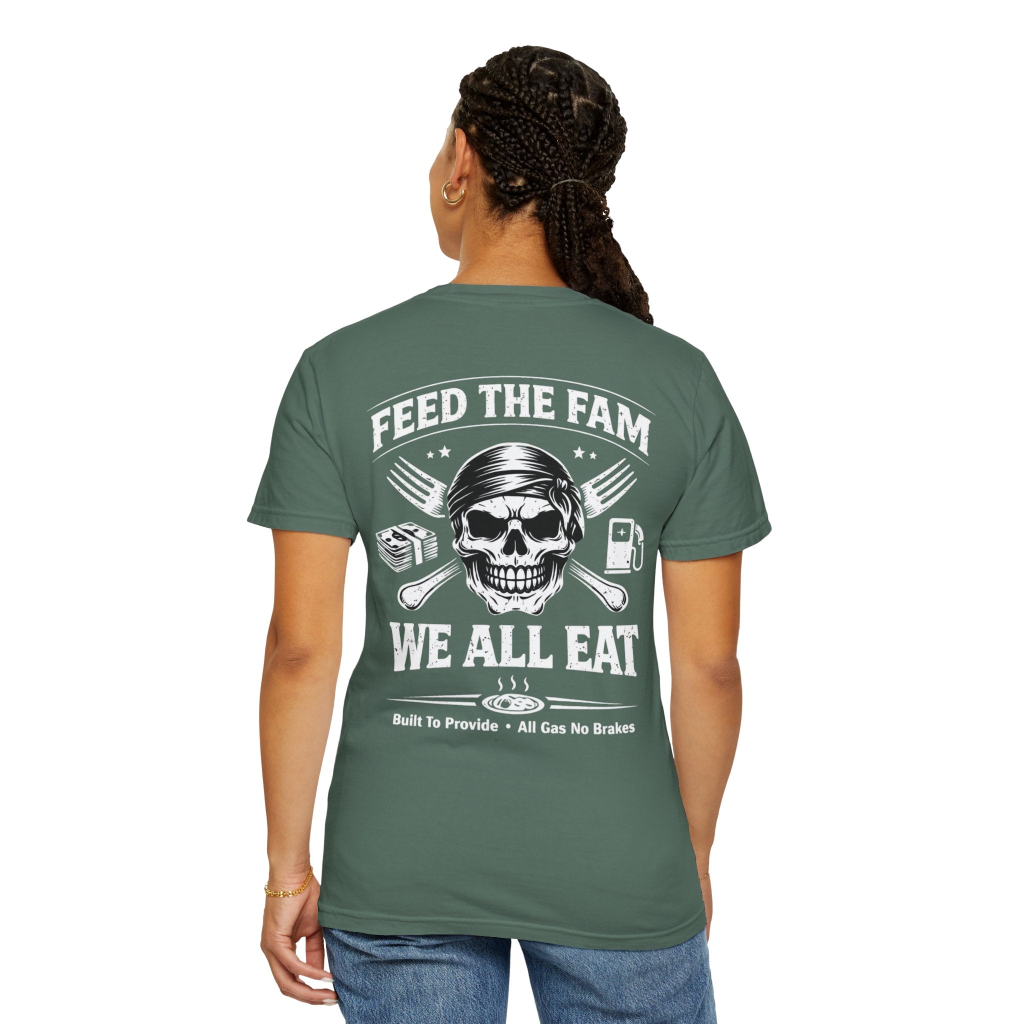 We All Eat "Feed the Fam" Skull T-Shirt