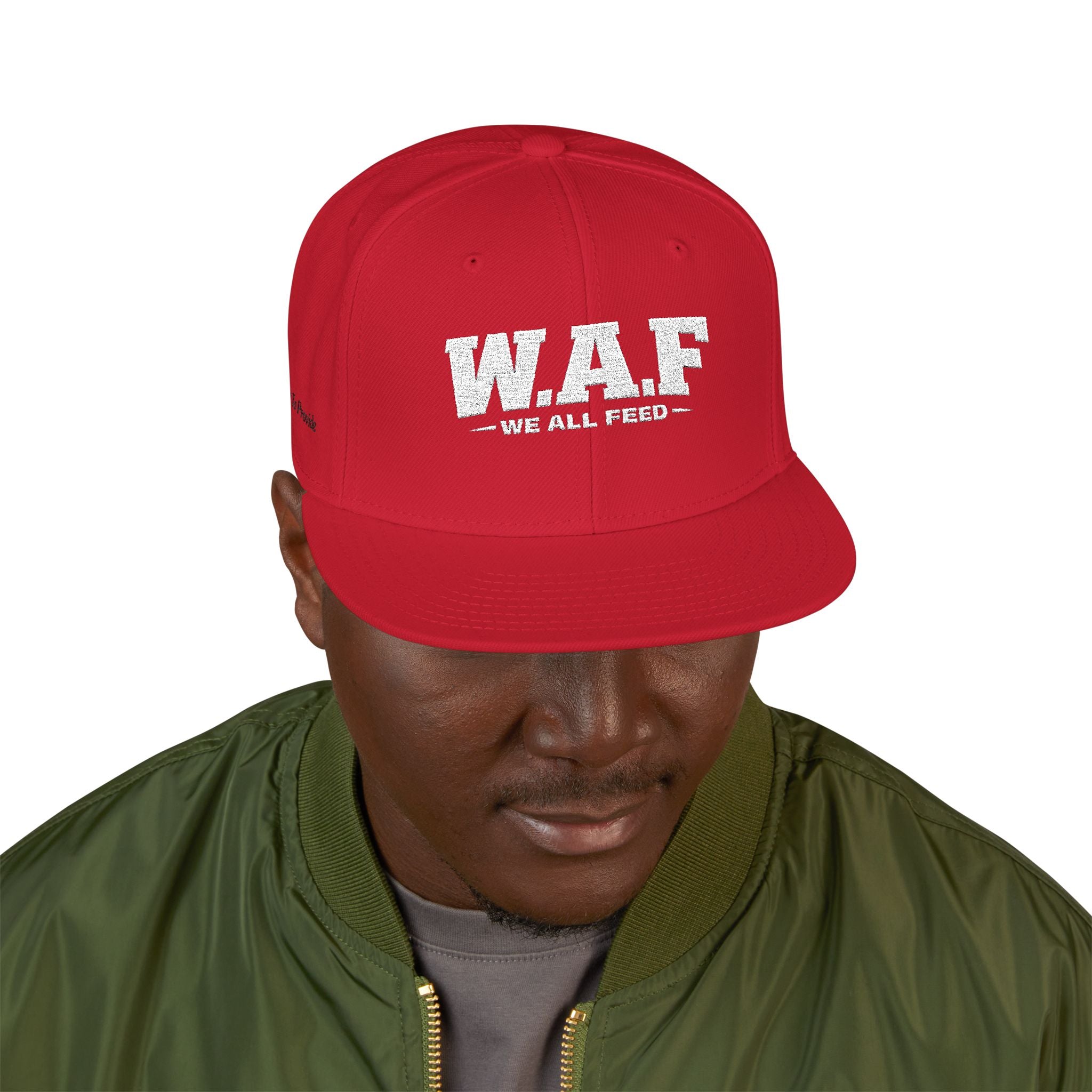 Distressed W.A.F Embroidered Snapback