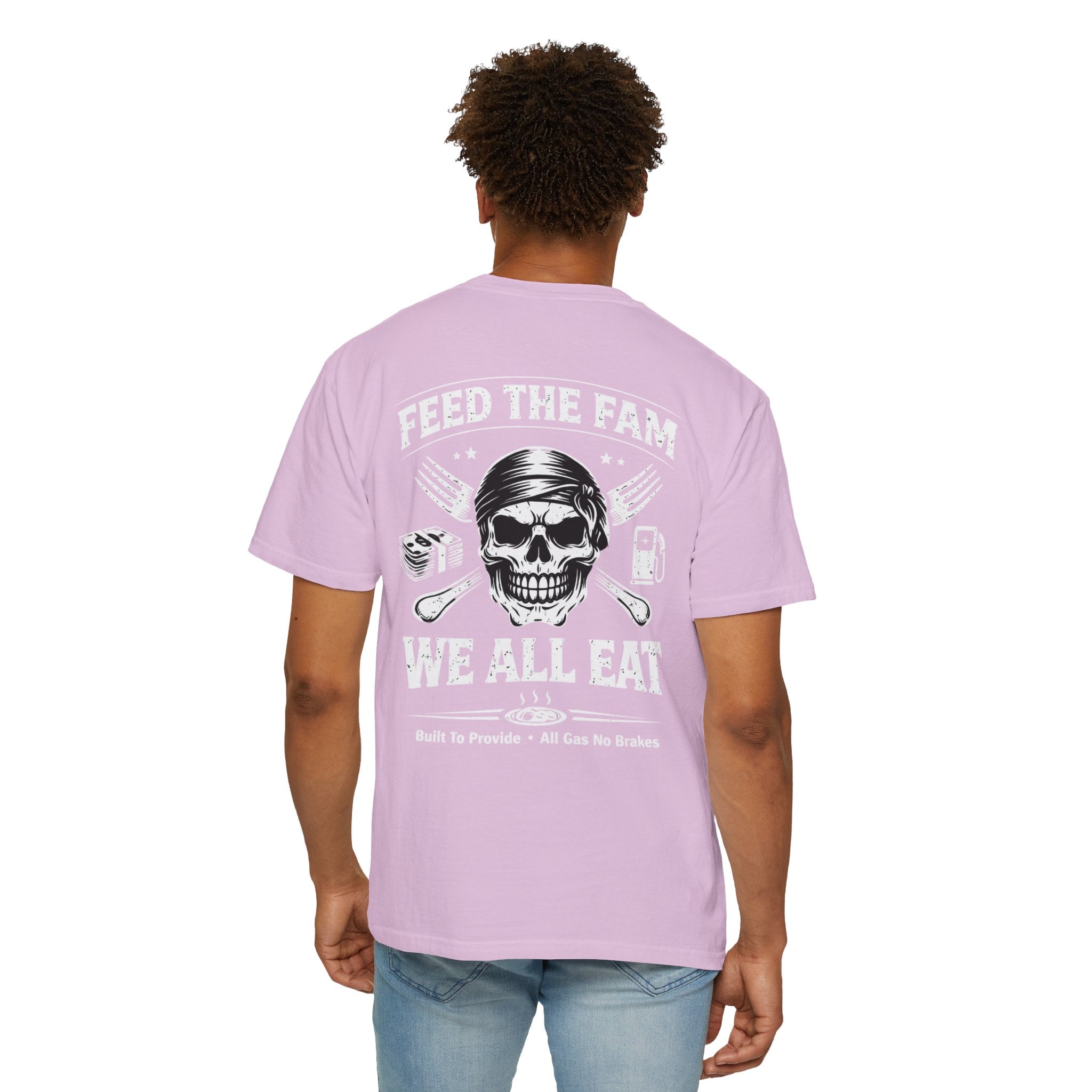 We All Eat "Feed the Fam" Skull T-Shirt