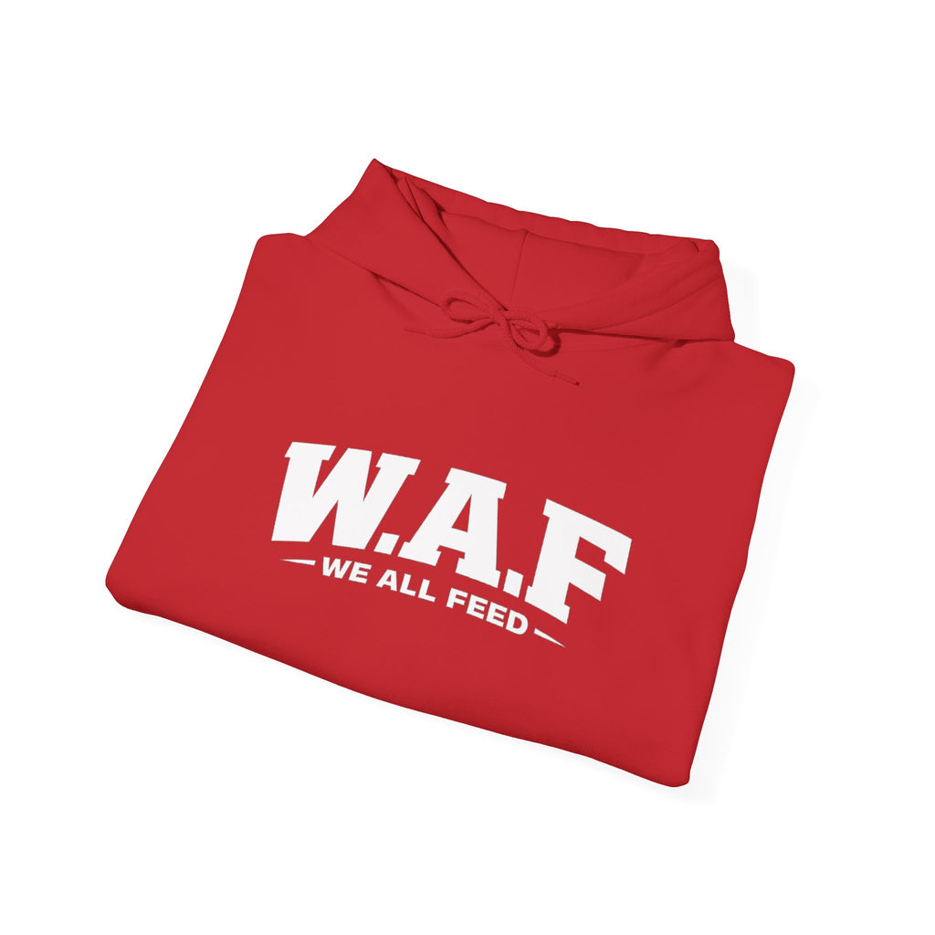 W.A.F. Hoodie – 'We All Feed' Graphic Pullover