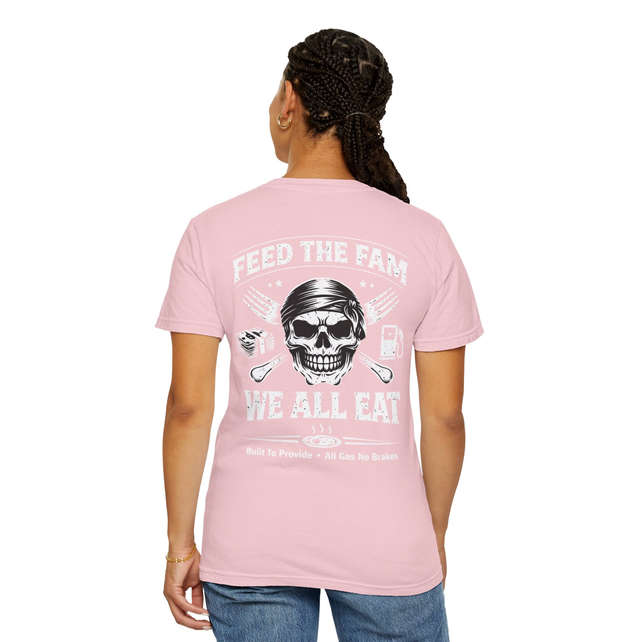 We All Eat "Feed the Fam" Skull T-Shirt