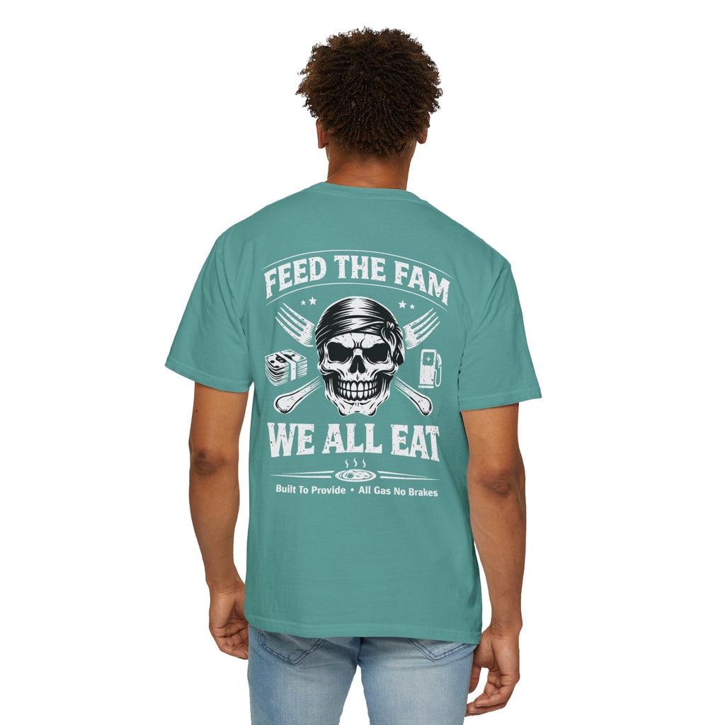 We All Eat "Feed the Fam" Skull T-Shirt