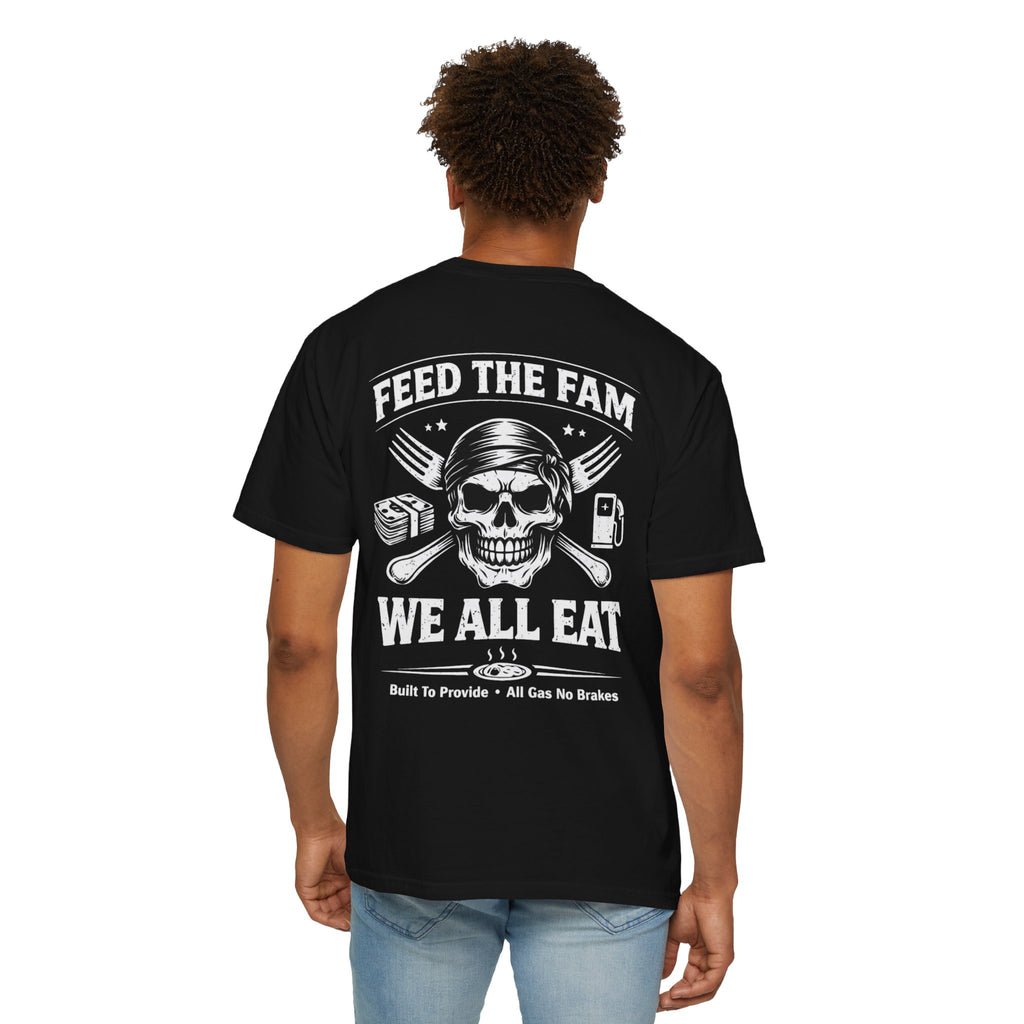 We All Eat "Feed the Fam" Skull T-Shirt