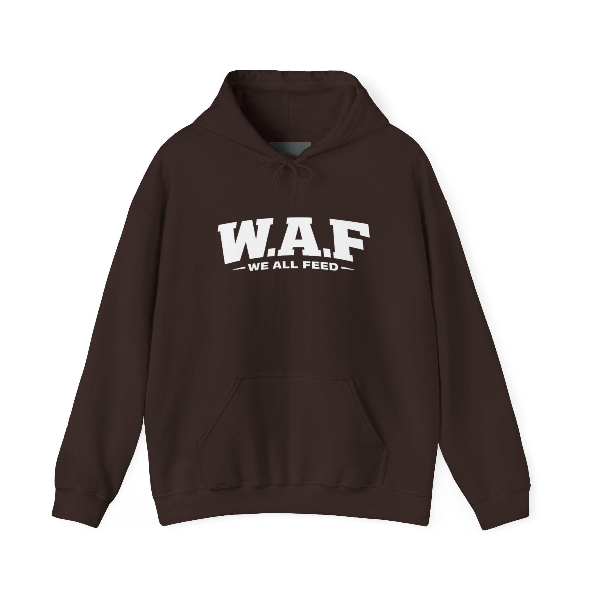 W.A.F. Hoodie – 'We All Feed' Graphic Pullover