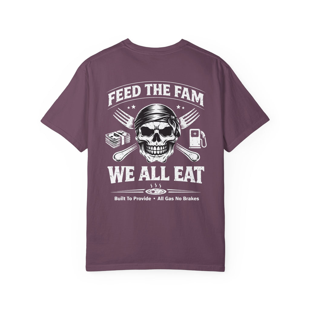 We All Eat "Feed the Fam" Skull T-Shirt