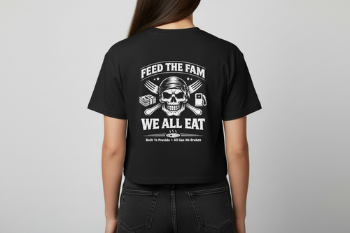 W.A.F Feed The Fam Cropped T-Shirt
