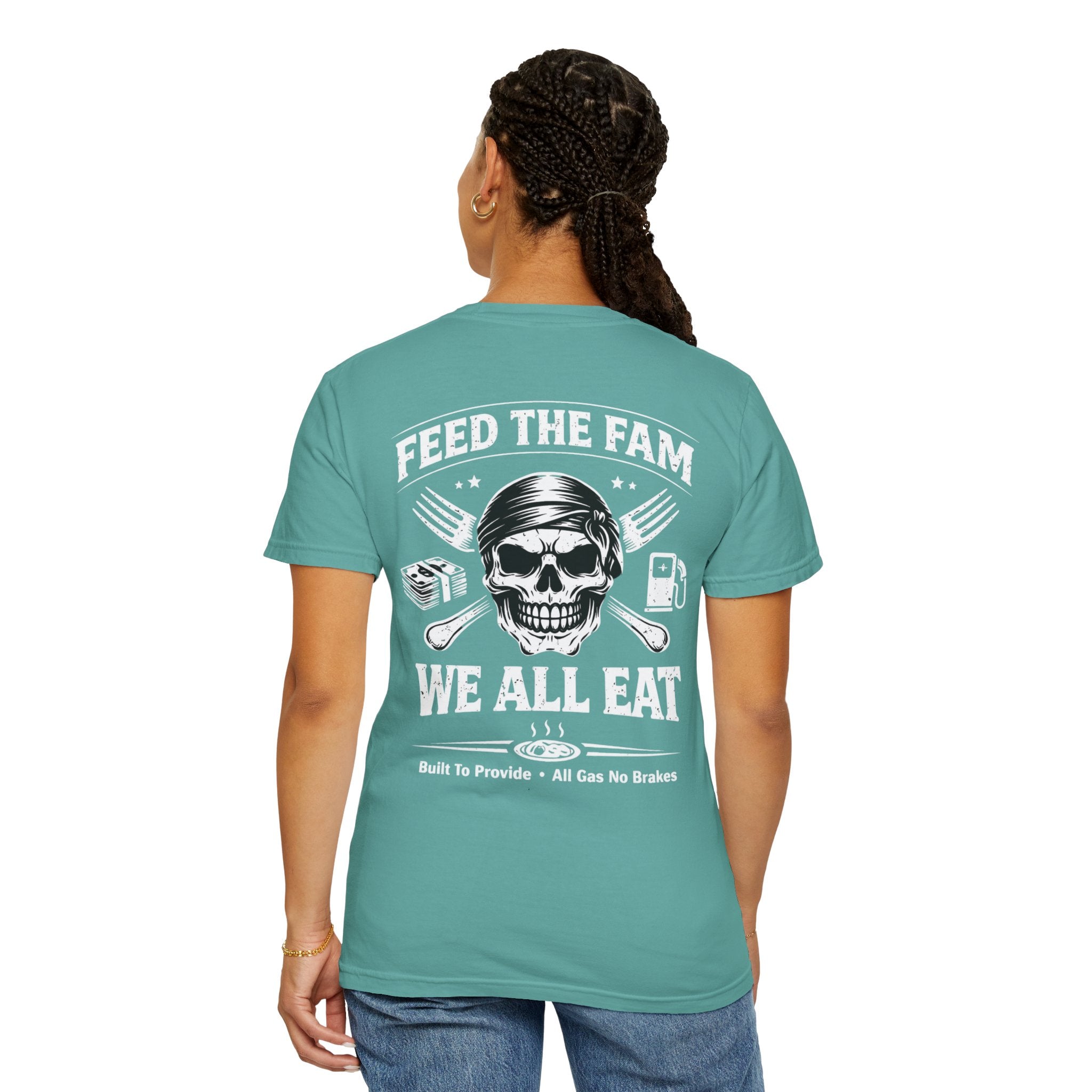 We All Eat "Feed the Fam" Skull T-Shirt