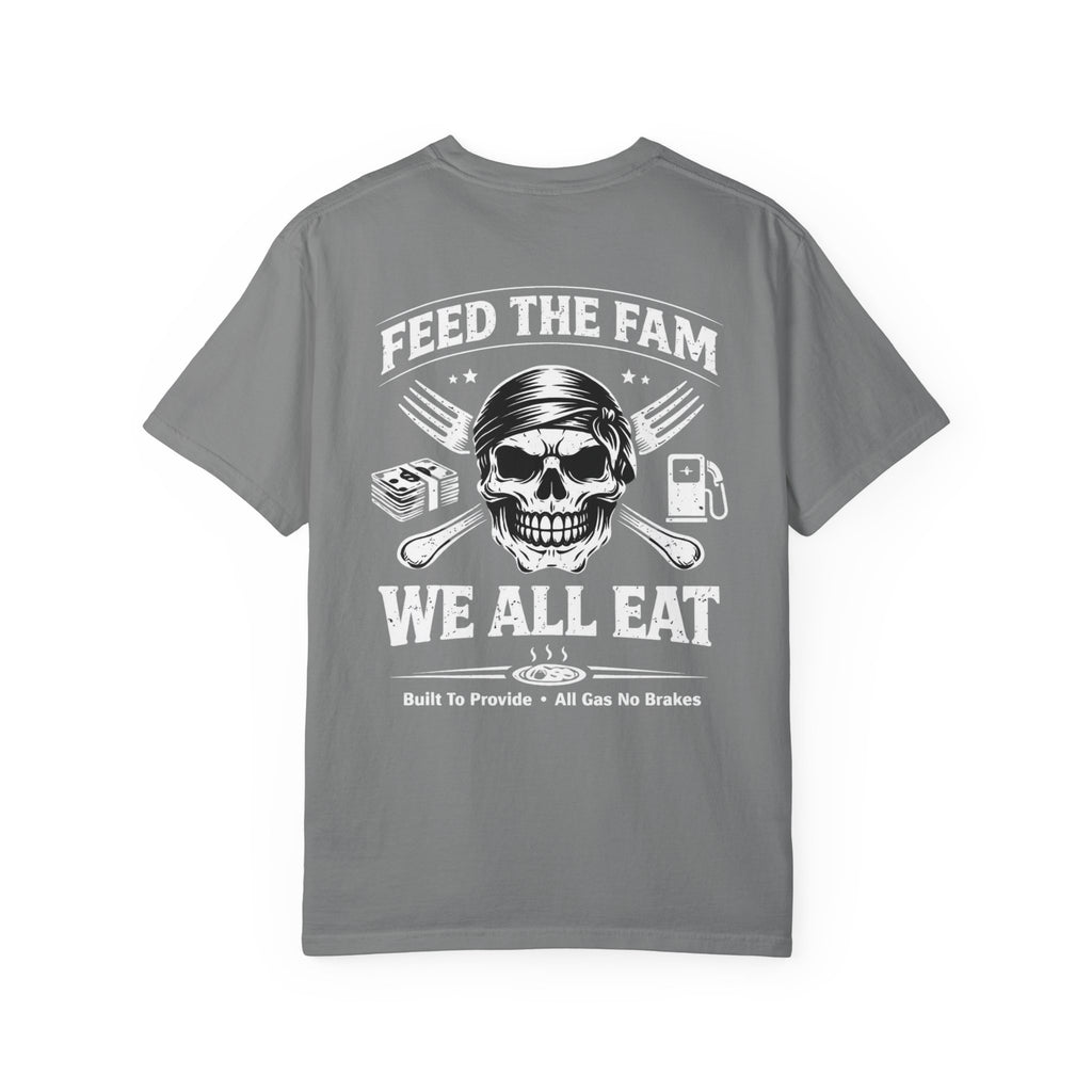 We All Eat "Feed the Fam" Skull T-Shirt