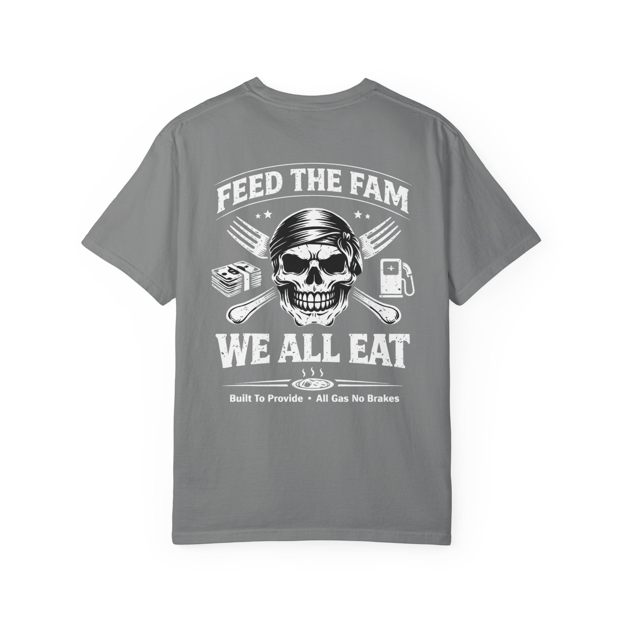 We All Eat "Feed the Fam" Skull T-Shirt