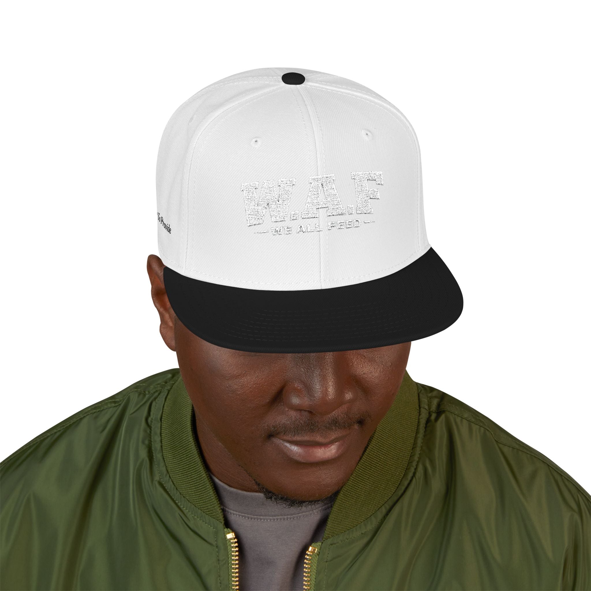 Distressed W.A.F Embroidered Snapback