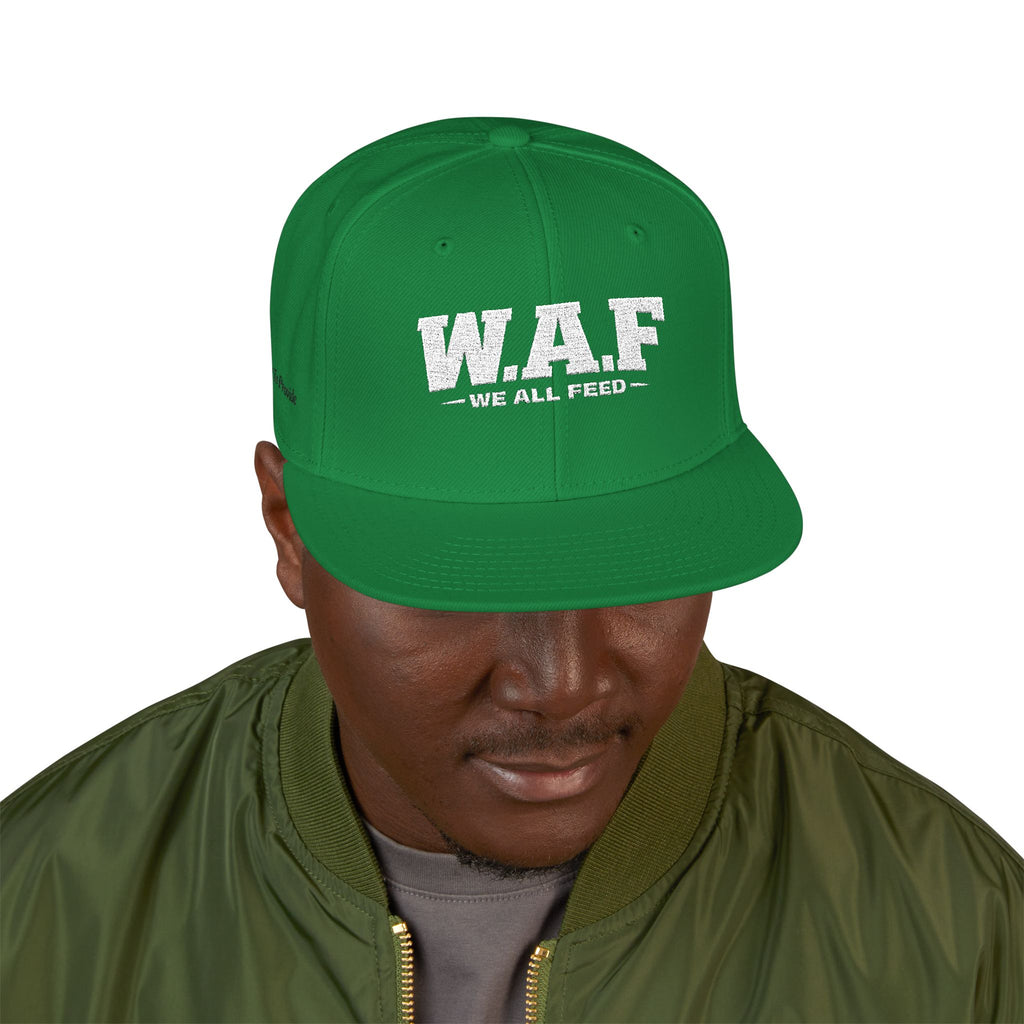 Distressed W.A.F Embroidered Snapback