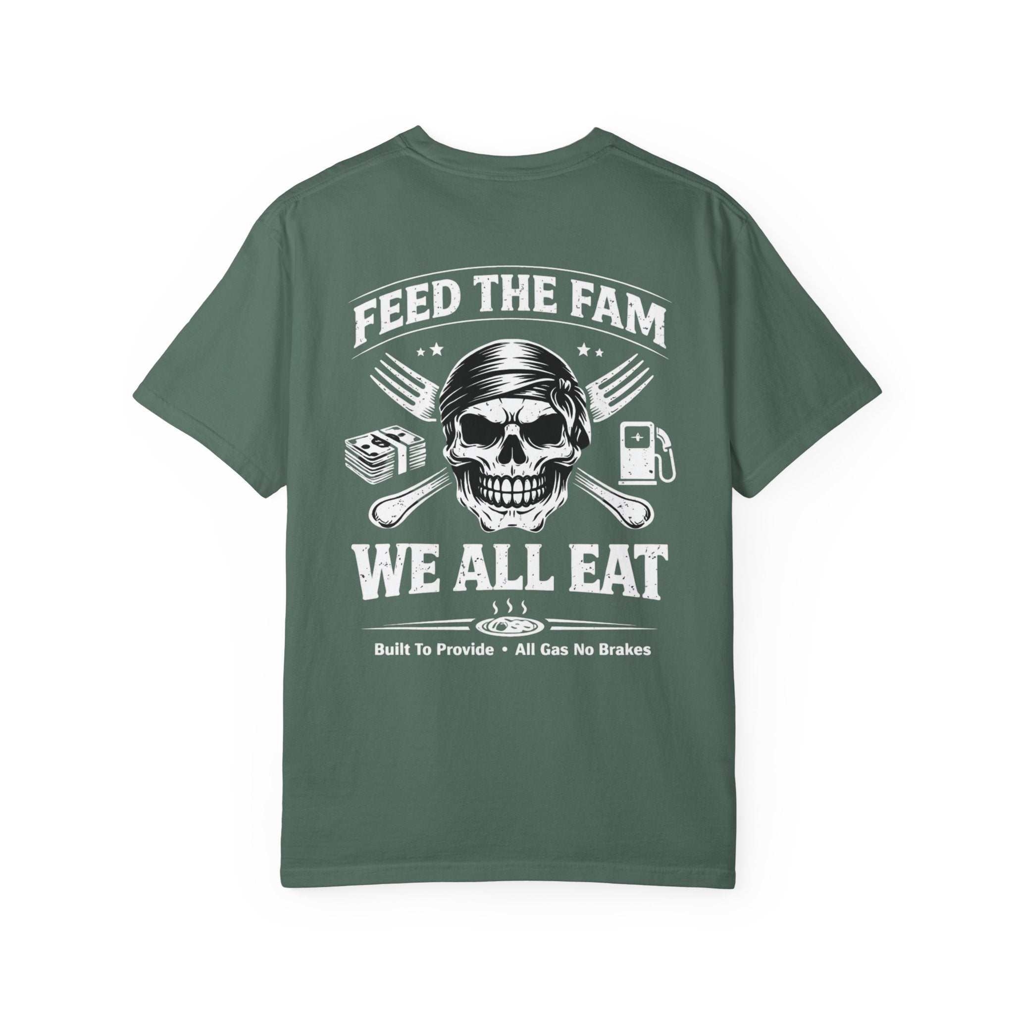 We All Eat "Feed the Fam" Skull T-Shirt