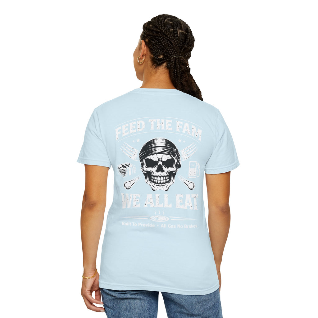 We All Eat "Feed the Fam" Skull T-Shirt