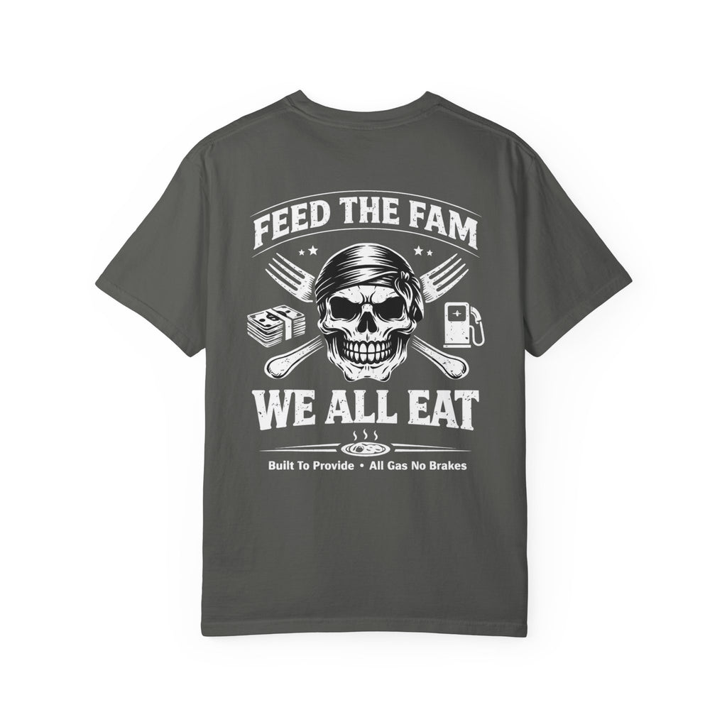 We All Eat "Feed the Fam" Skull T-Shirt