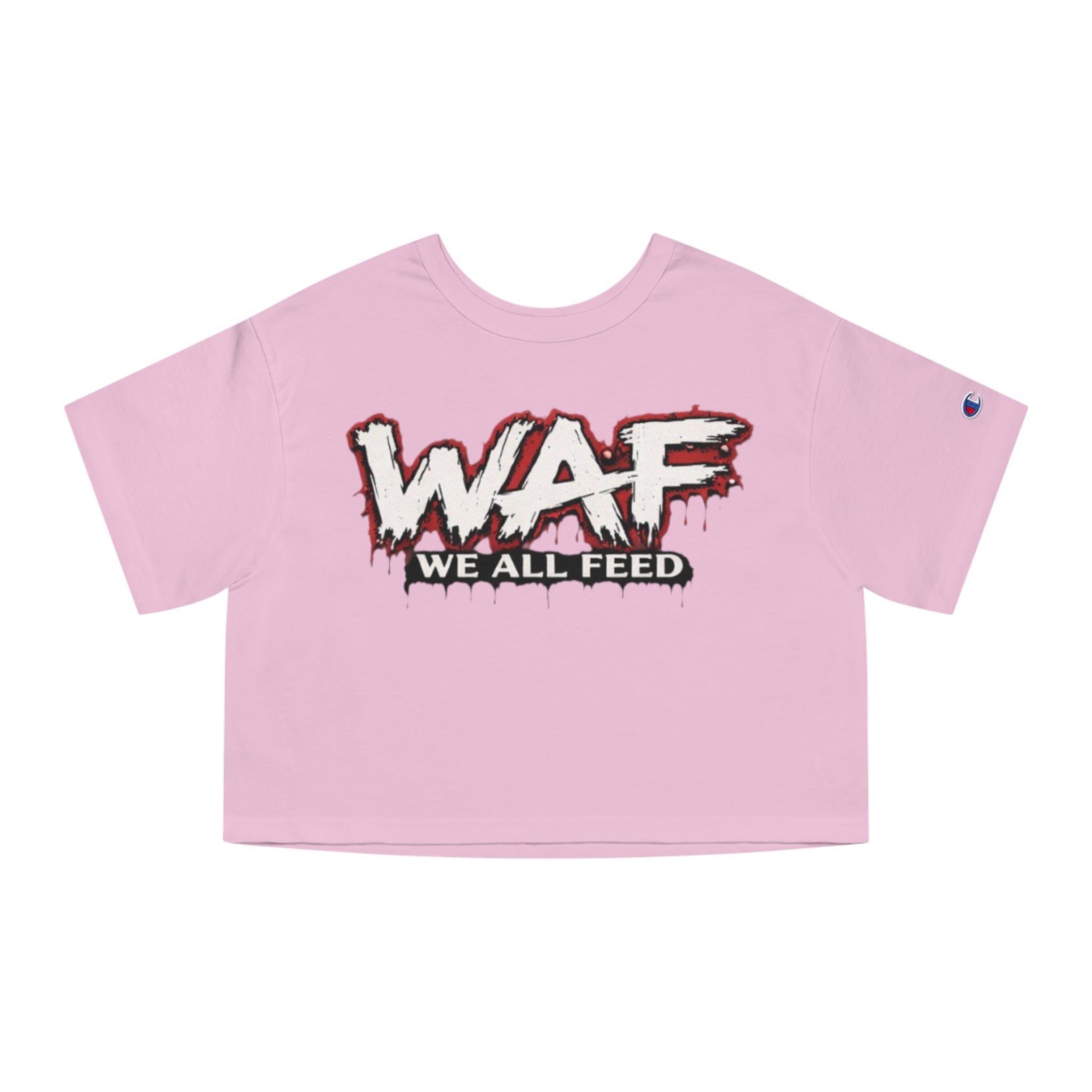 WAF "We All Feed" Cropped Tee