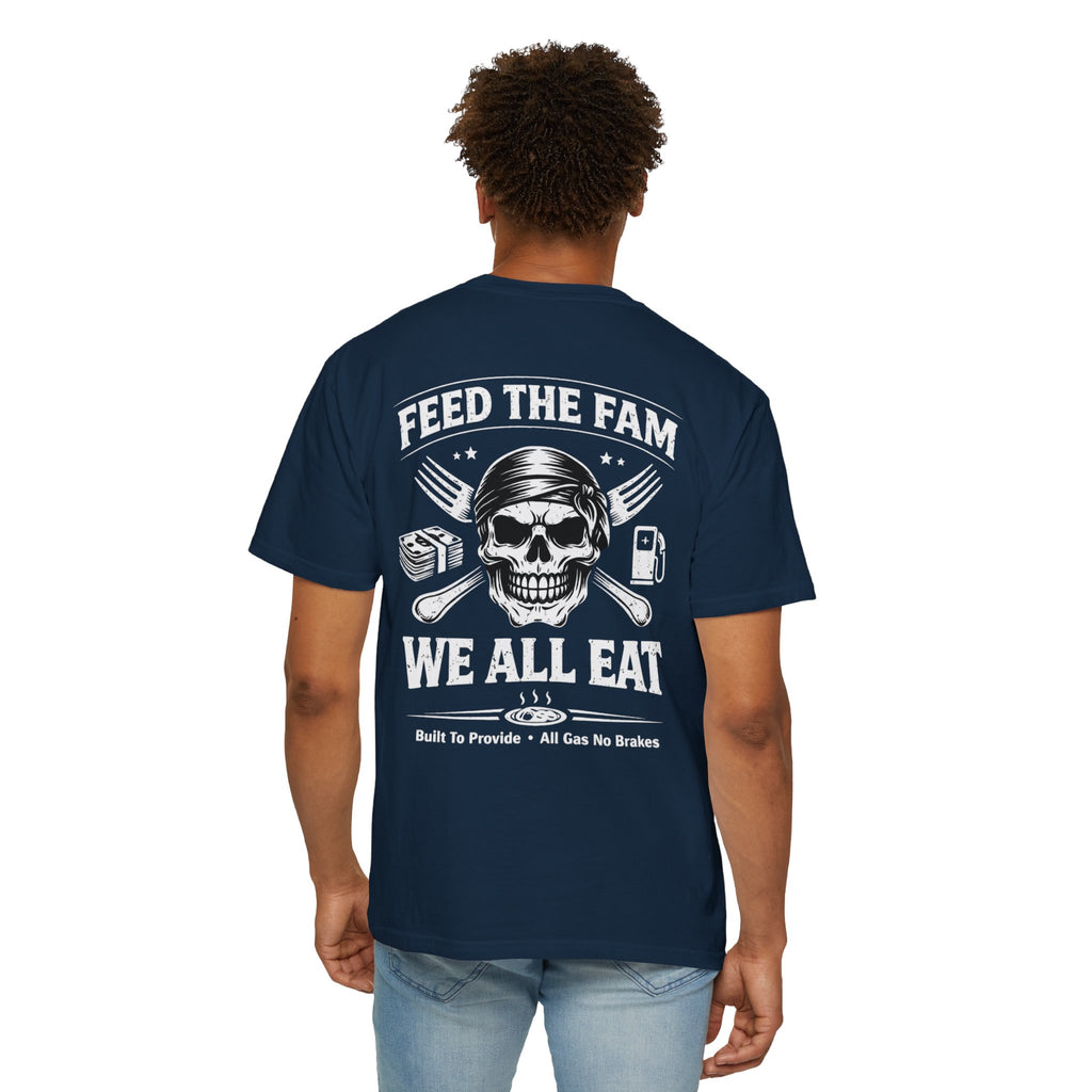 We All Eat "Feed the Fam" Skull T-Shirt
