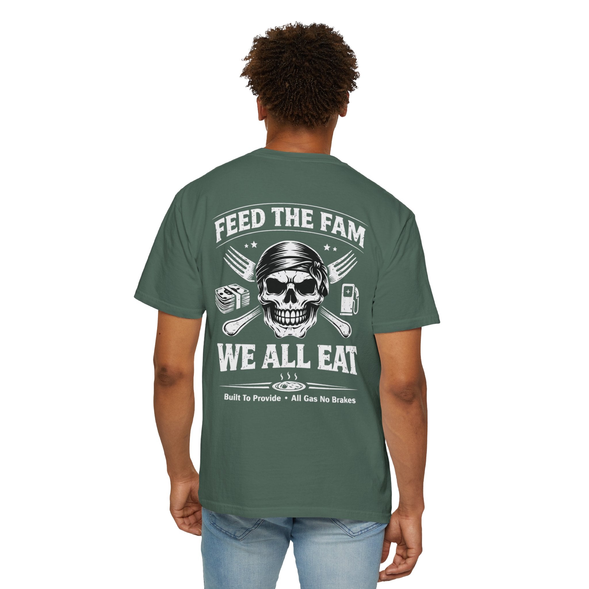 We All Eat "Feed the Fam" Skull T-Shirt