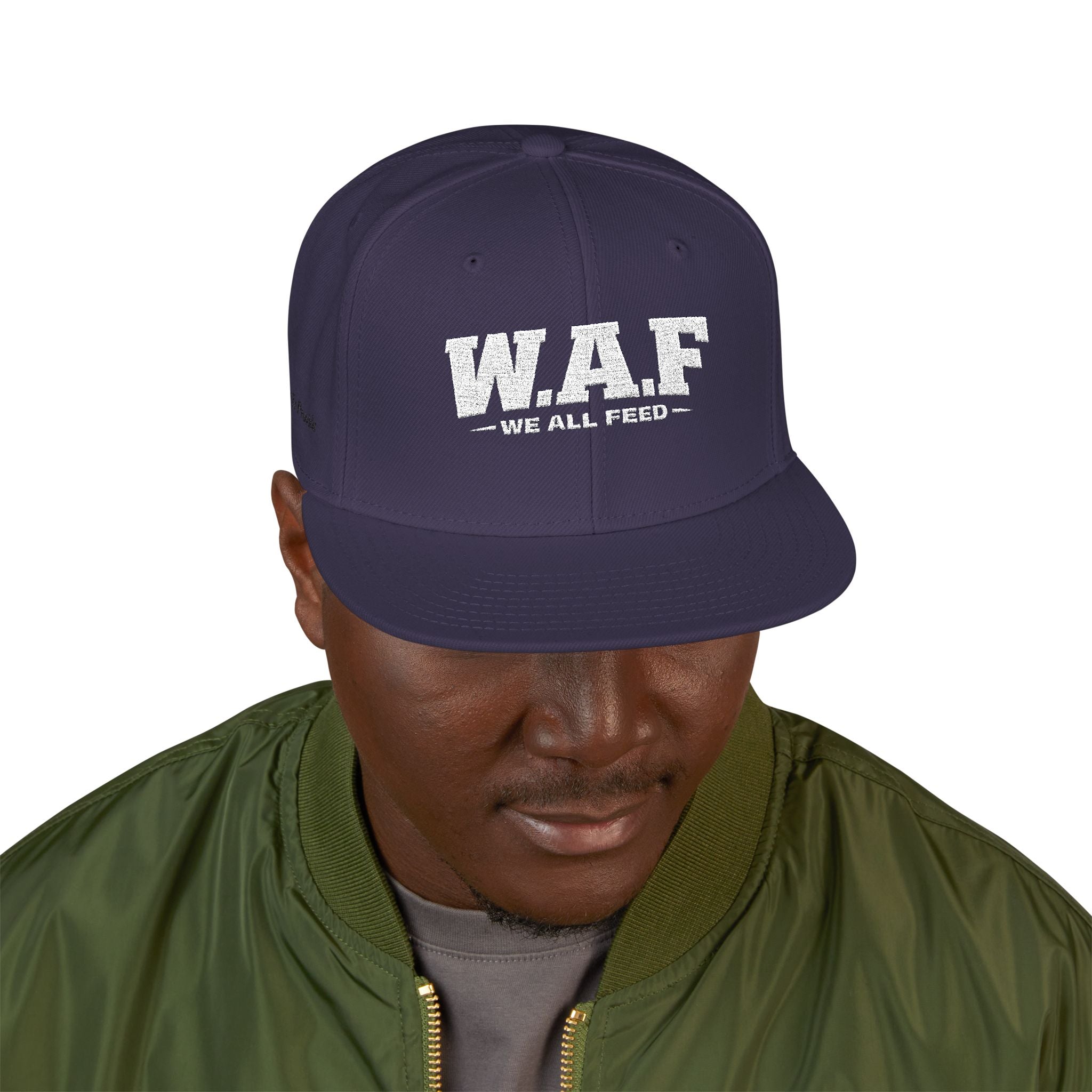 Distressed W.A.F Embroidered Snapback