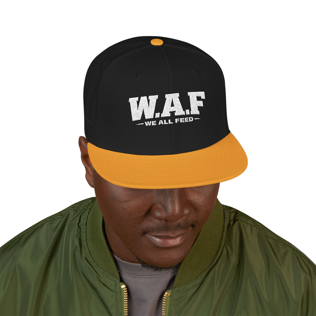 Distressed W.A.F Embroidered Snapback