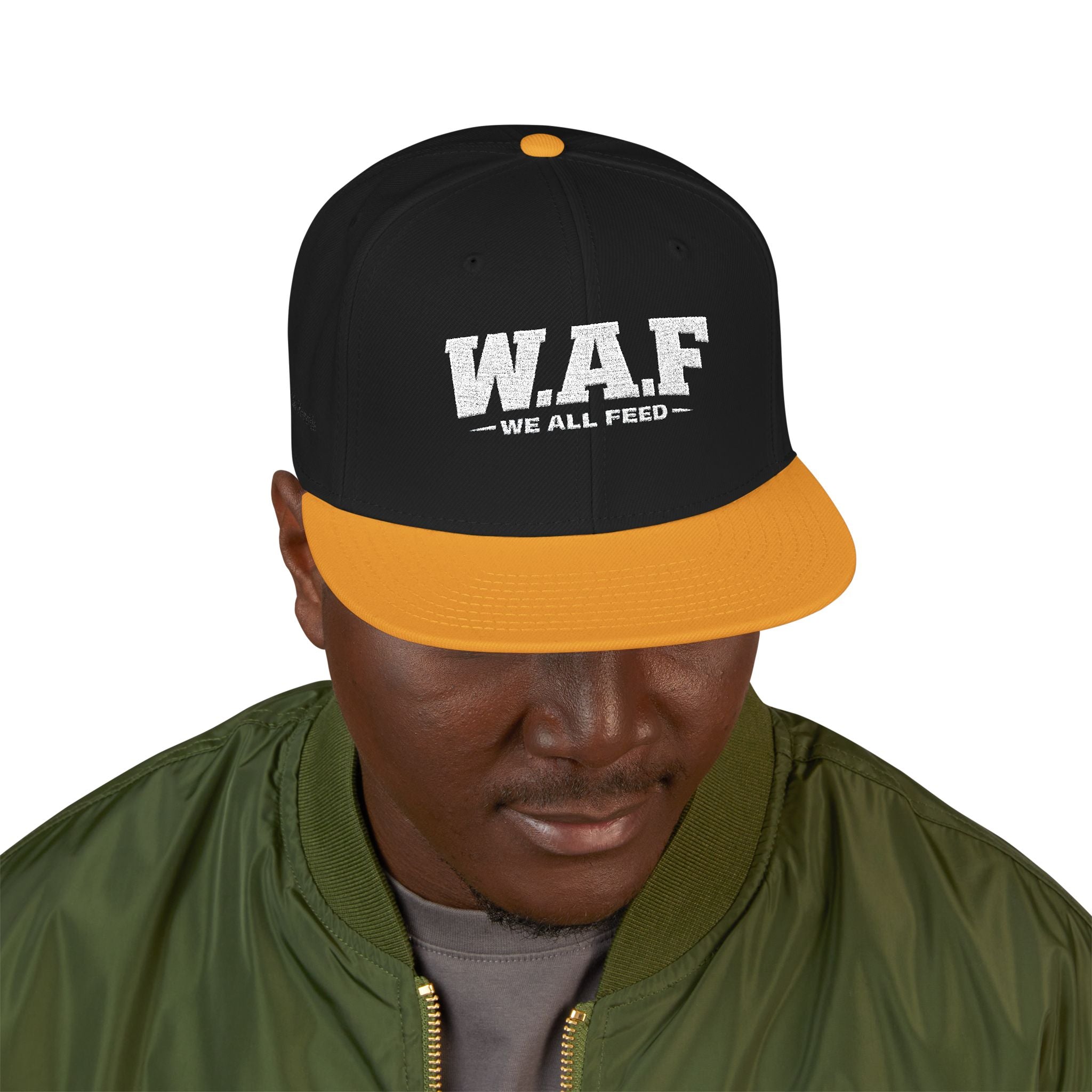 Distressed W.A.F Embroidered Snapback