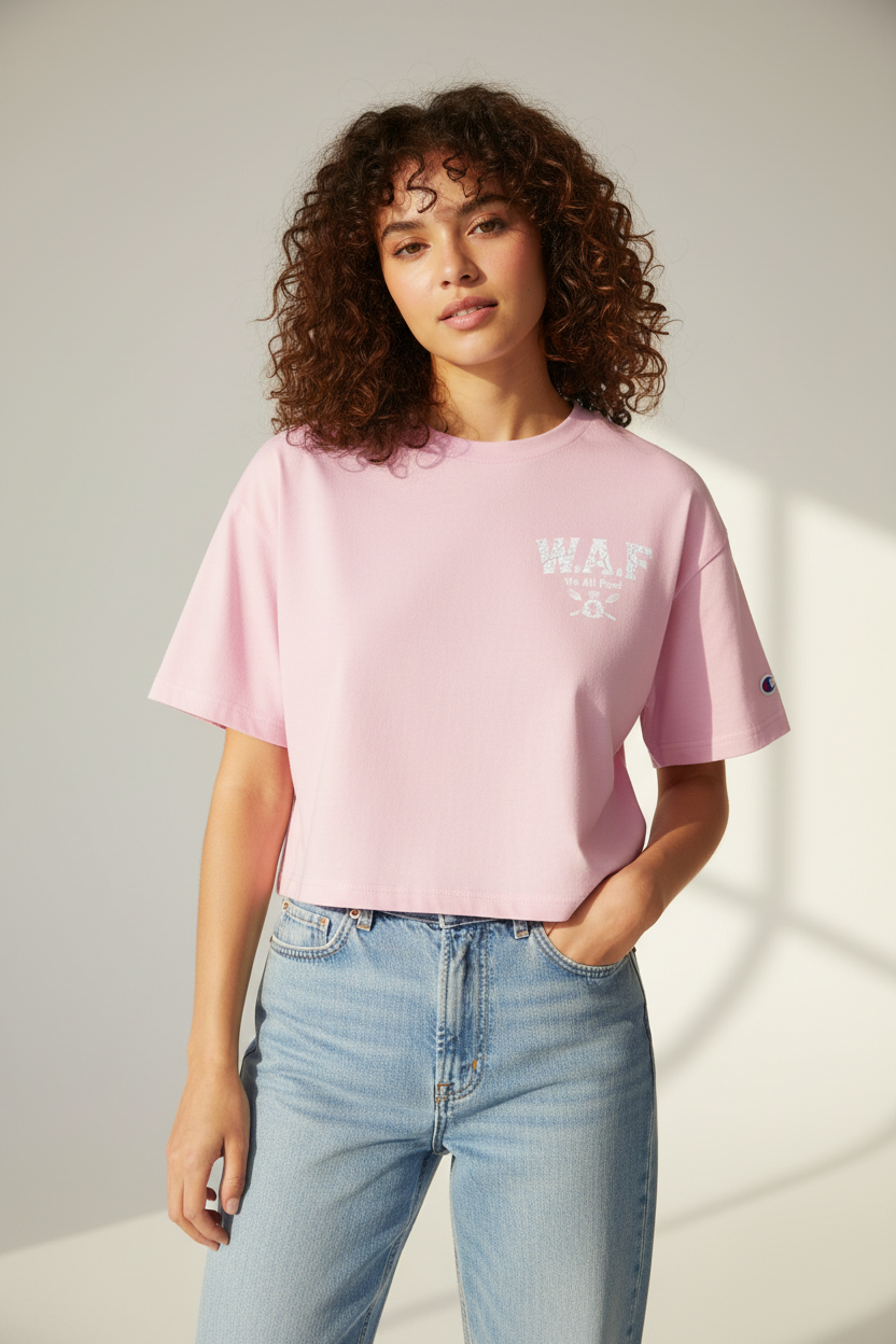 W.A.F Feed The Fam Cropped T-Shirt