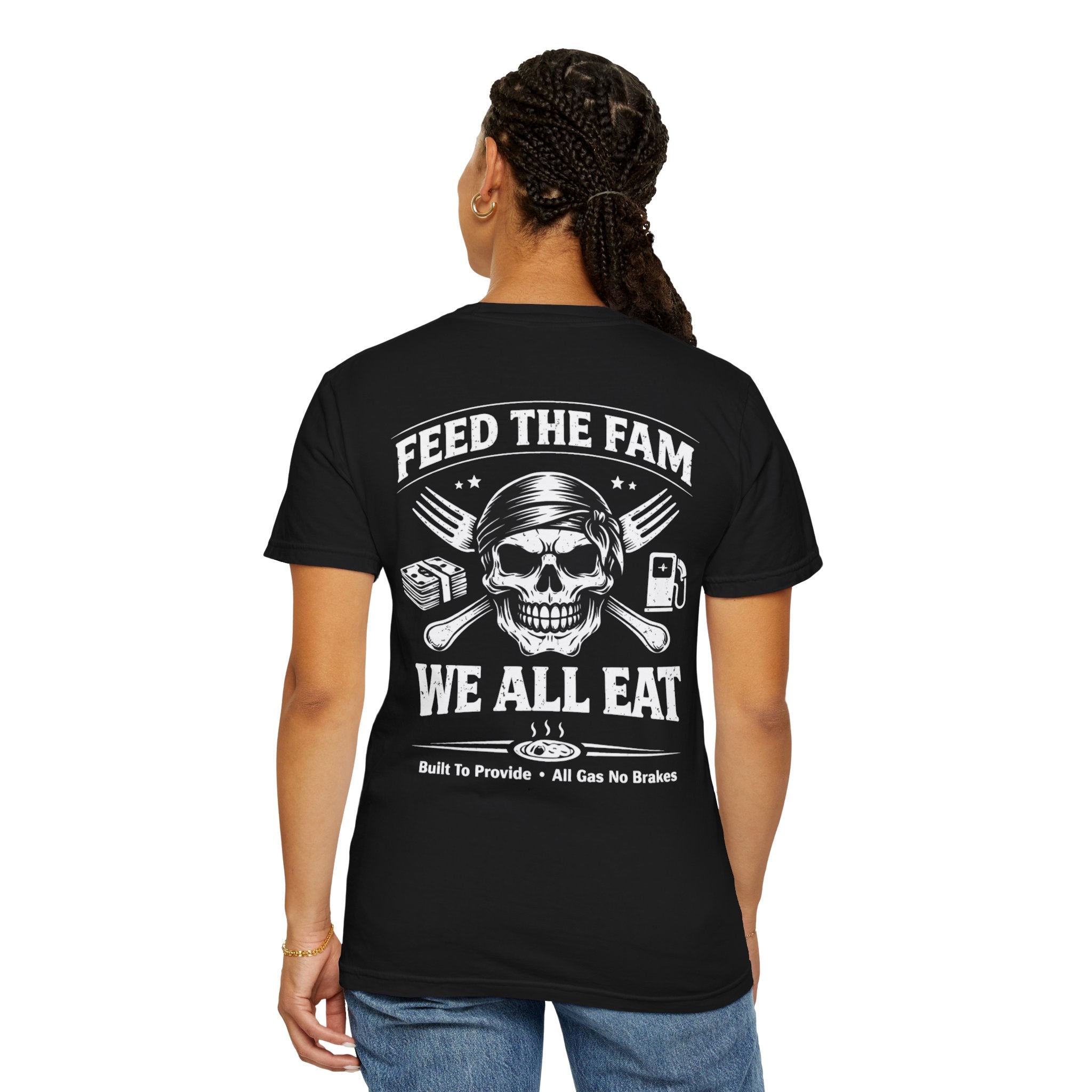 We All Eat "Feed the Fam" Skull T-Shirt
