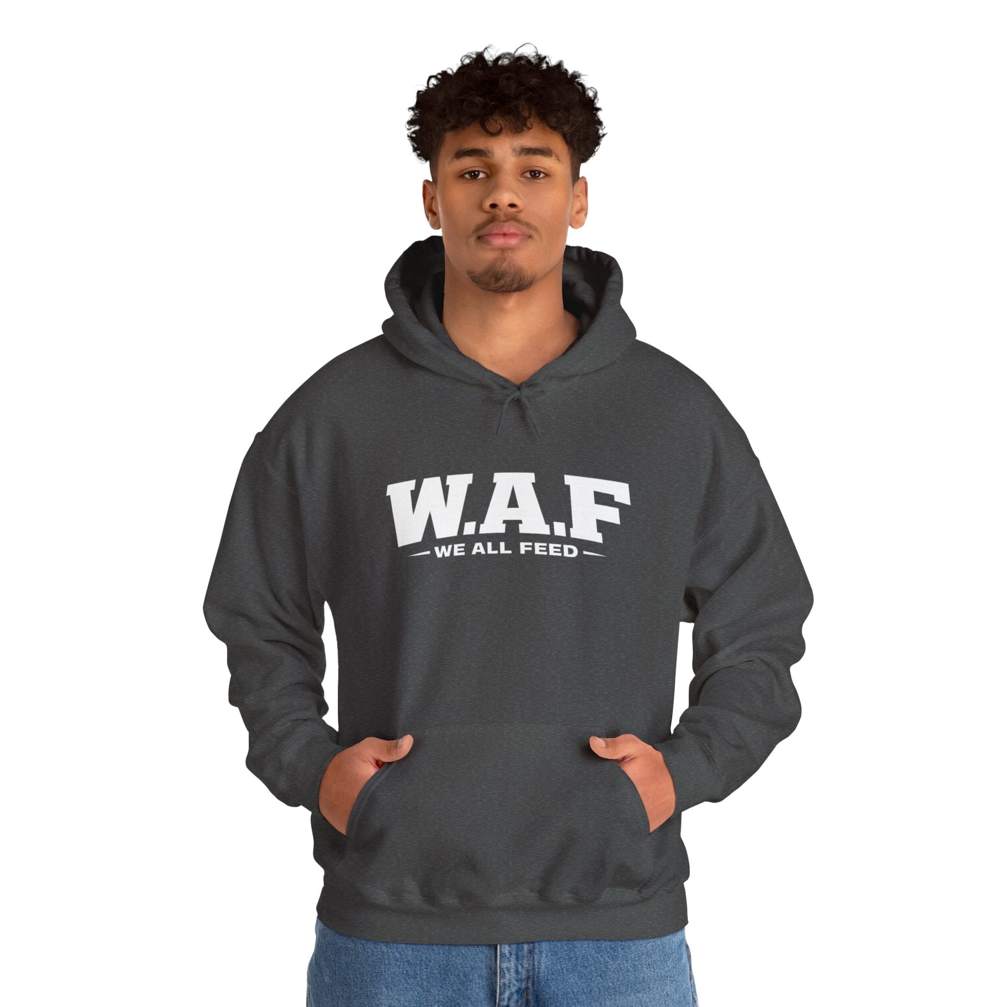 W.A.F. Hoodie – 'We All Feed' Graphic Pullover