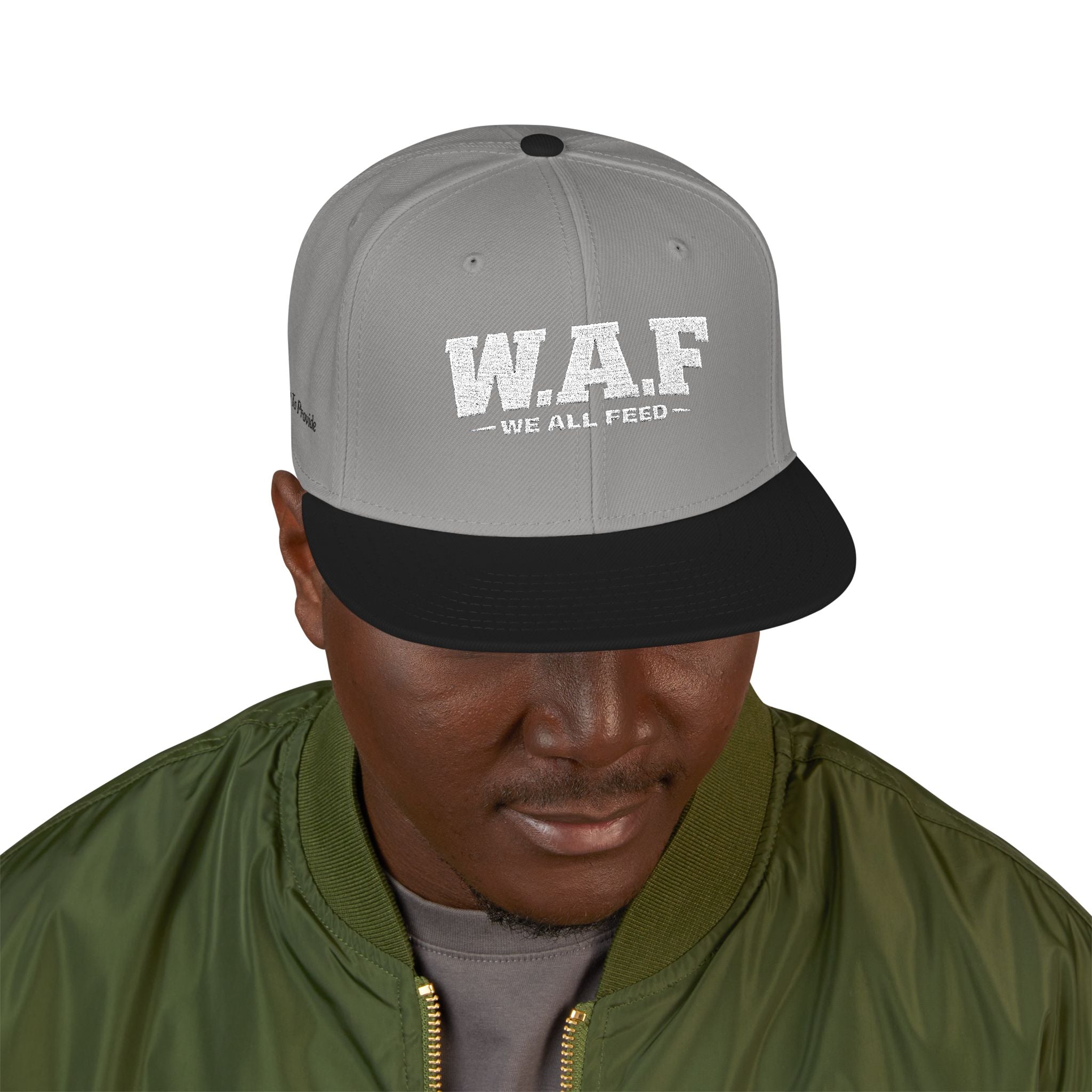 Distressed W.A.F Embroidered Snapback