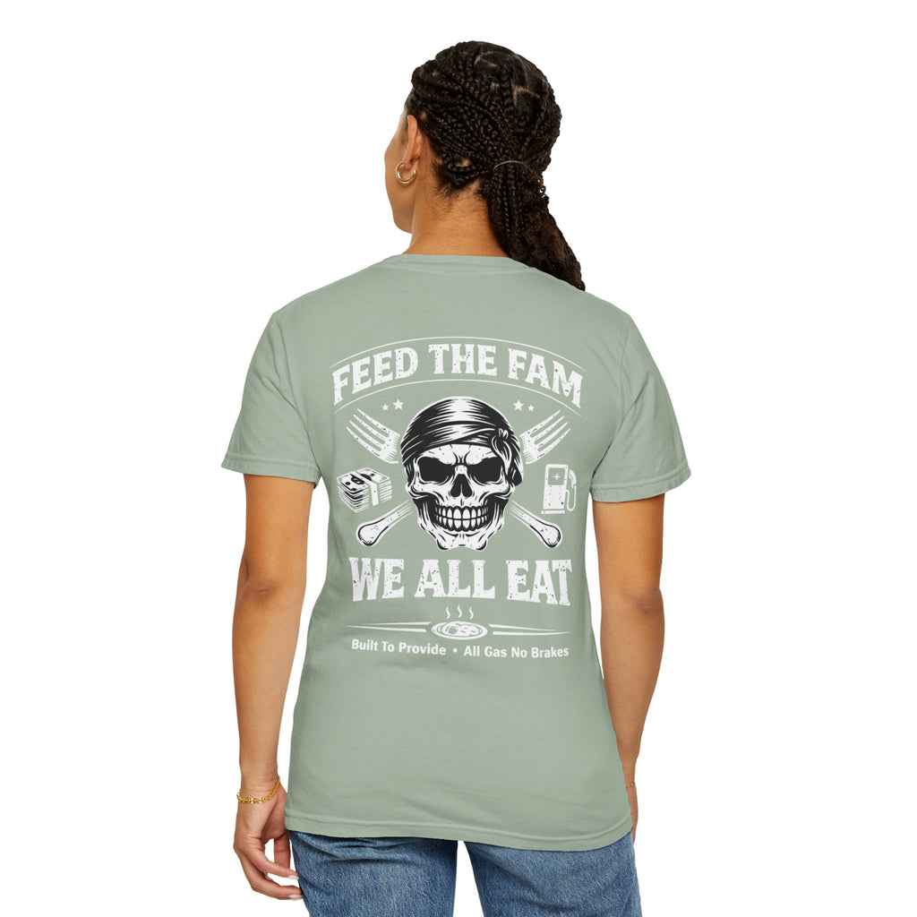 We All Eat "Feed the Fam" Skull T-Shirt