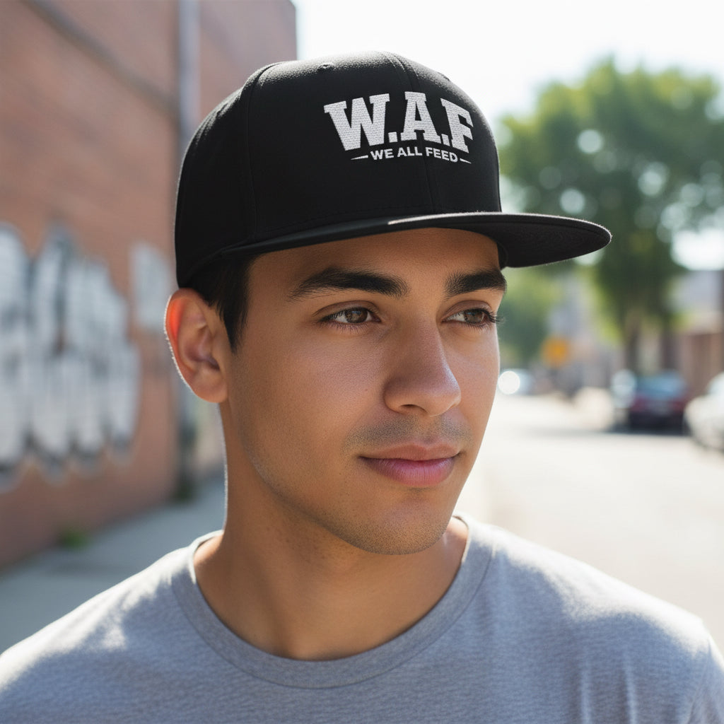 Distressed W.A.F Embroidered Snapback