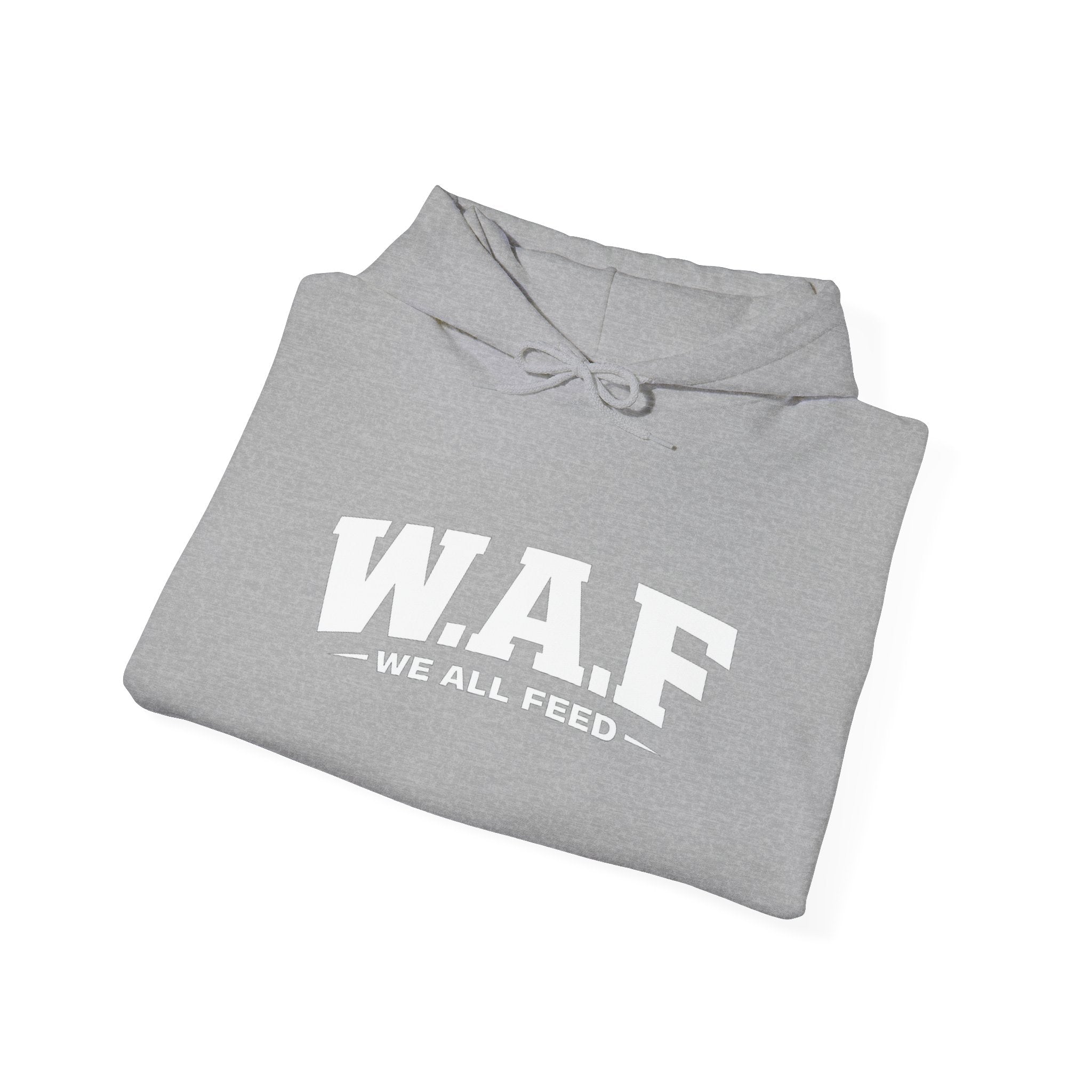 W.A.F. Hoodie – 'We All Feed' Graphic Pullover