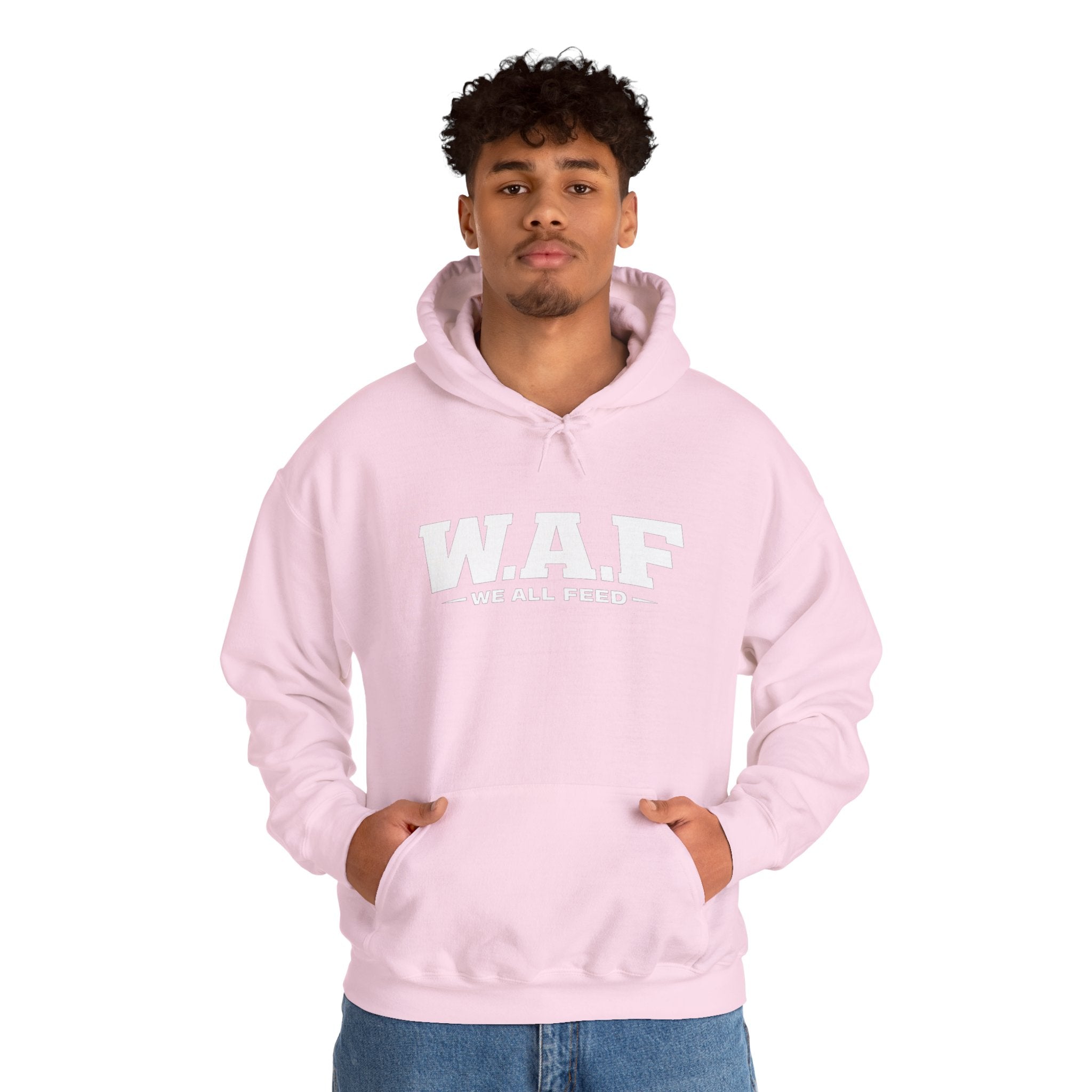 W.A.F. Hoodie – 'We All Feed' Graphic Pullover
