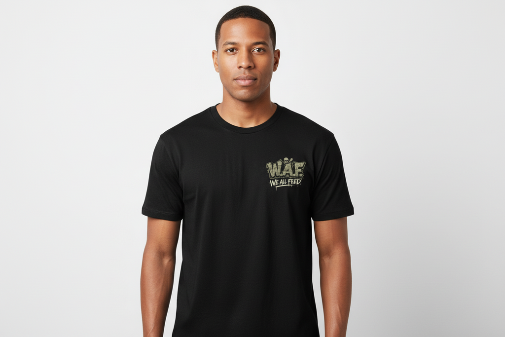 W.A.F "We All Eat Nobody Starves" Graphic Tee