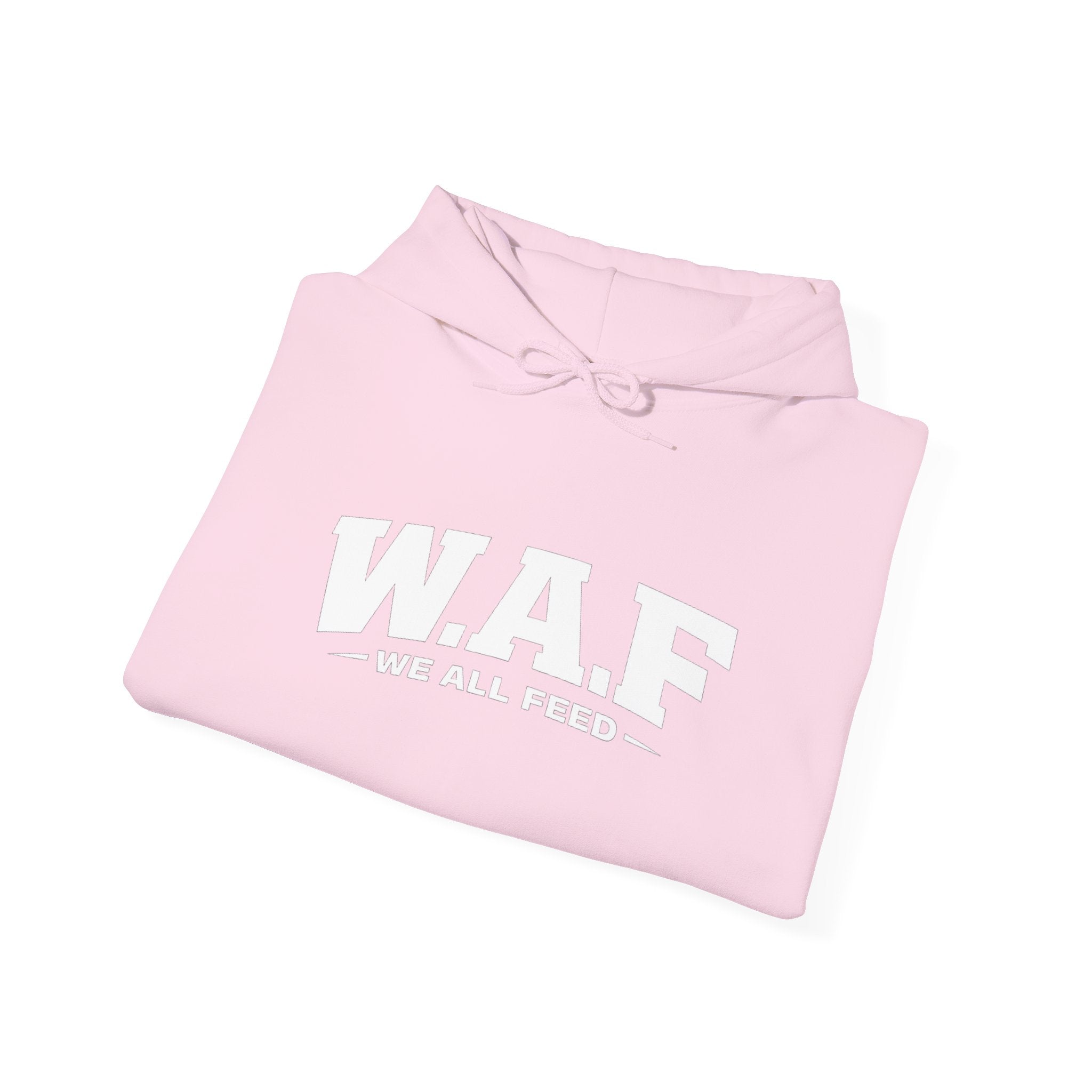 W.A.F. Hoodie – 'We All Feed' Graphic Pullover