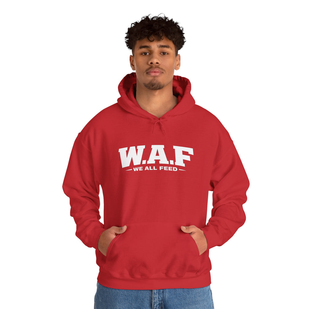 W.A.F. Hoodie – 'We All Feed' Graphic Pullover