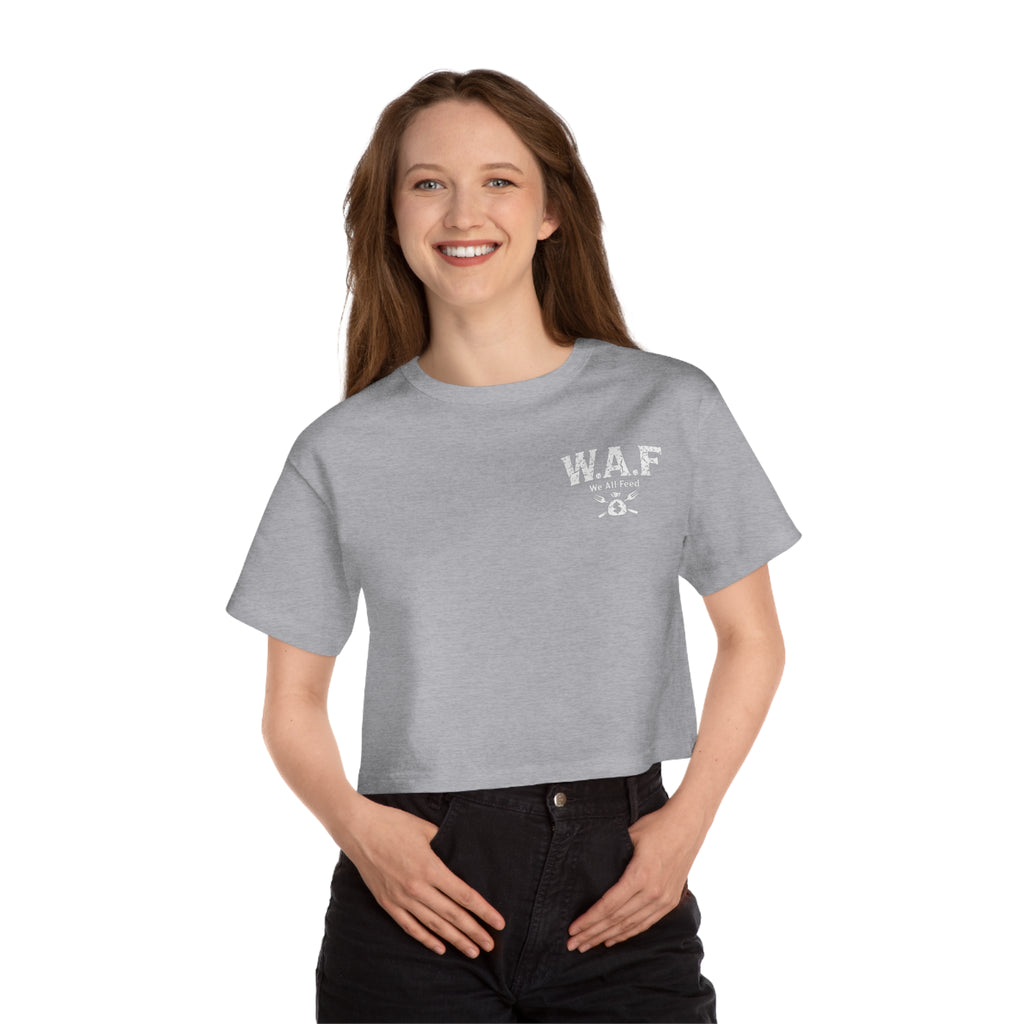 W.A.F Feed The Fam Cropped T-Shirt