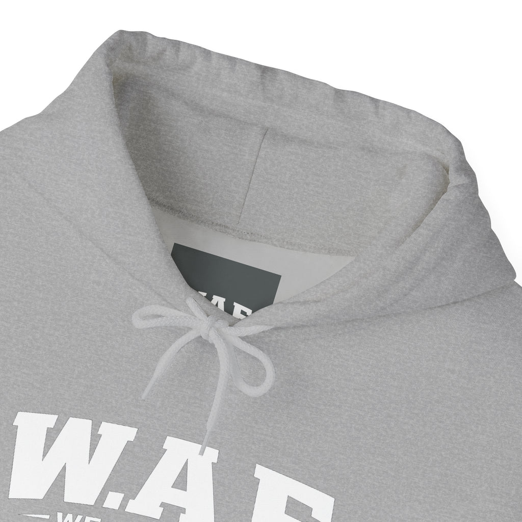W.A.F. Hoodie – 'We All Feed' Graphic Pullover