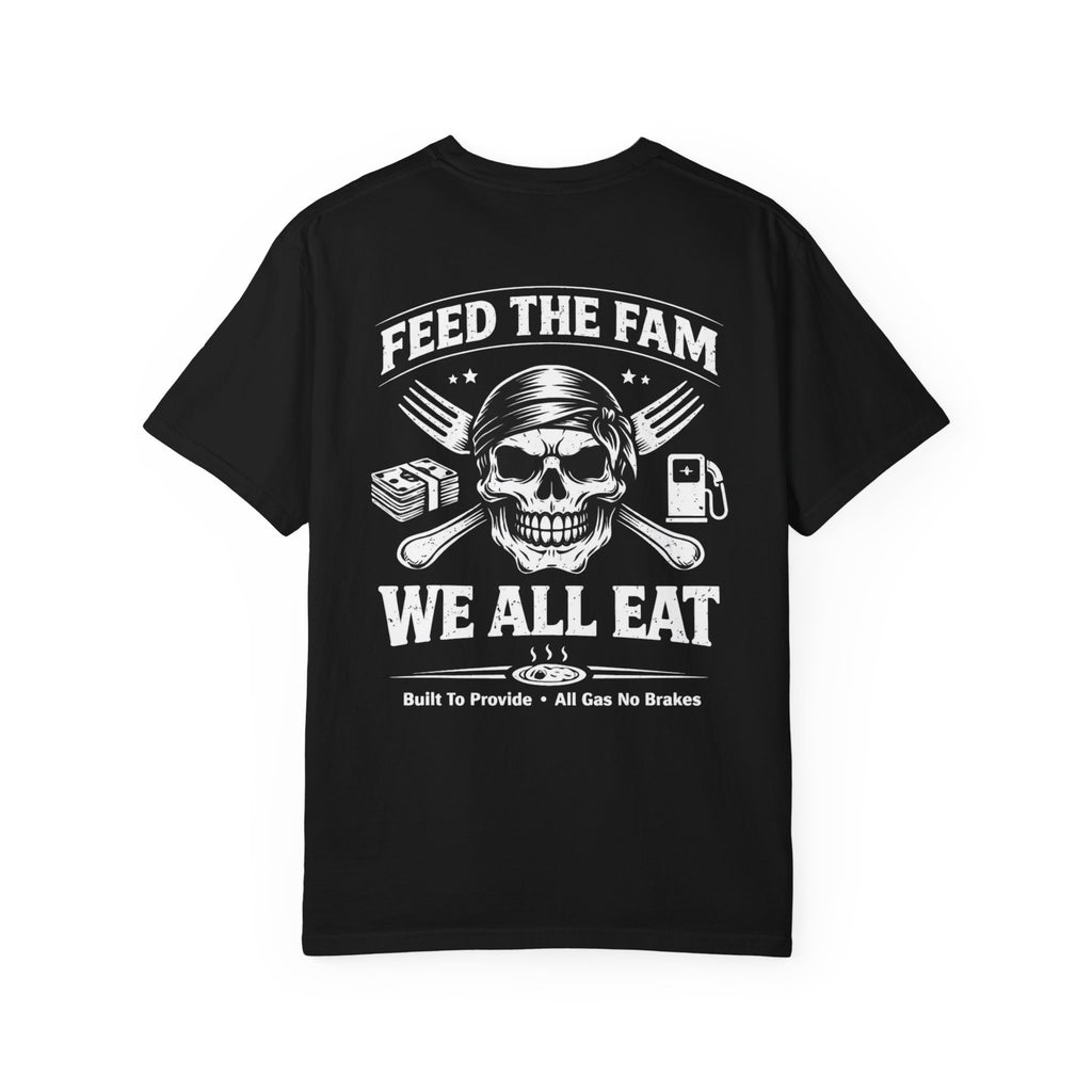 We All Eat "Feed the Fam" Skull T-Shirt