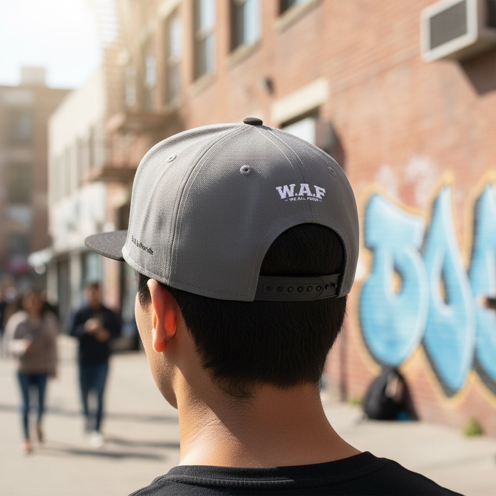 Distressed W.A.F Embroidered Snapback
