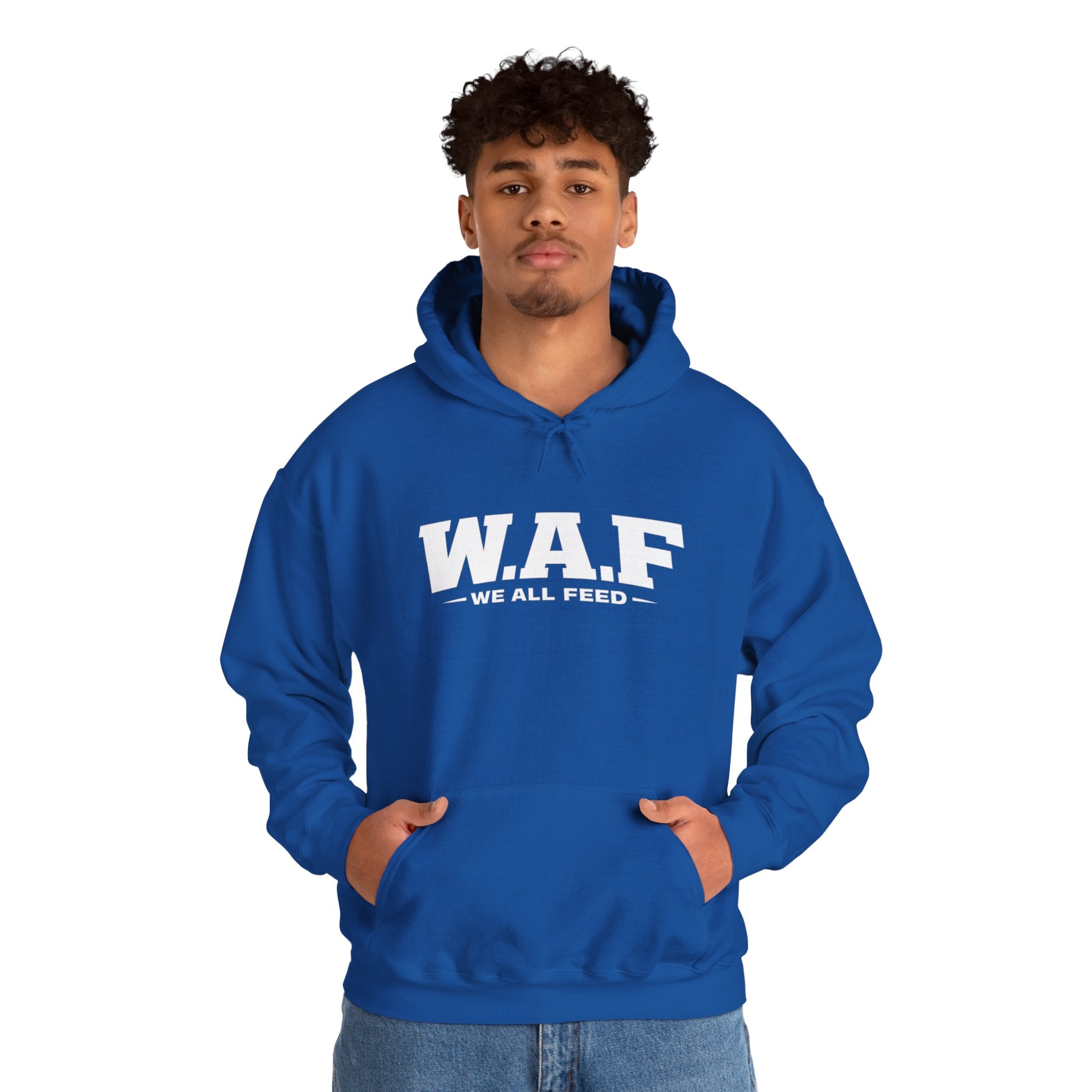 W.A.F. Hoodie – 'We All Feed' Graphic Pullover