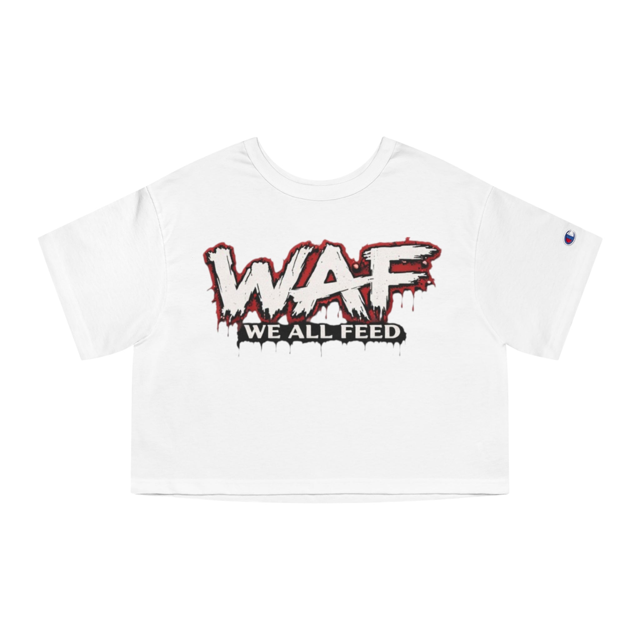 WAF "We All Feed" Cropped Tee
