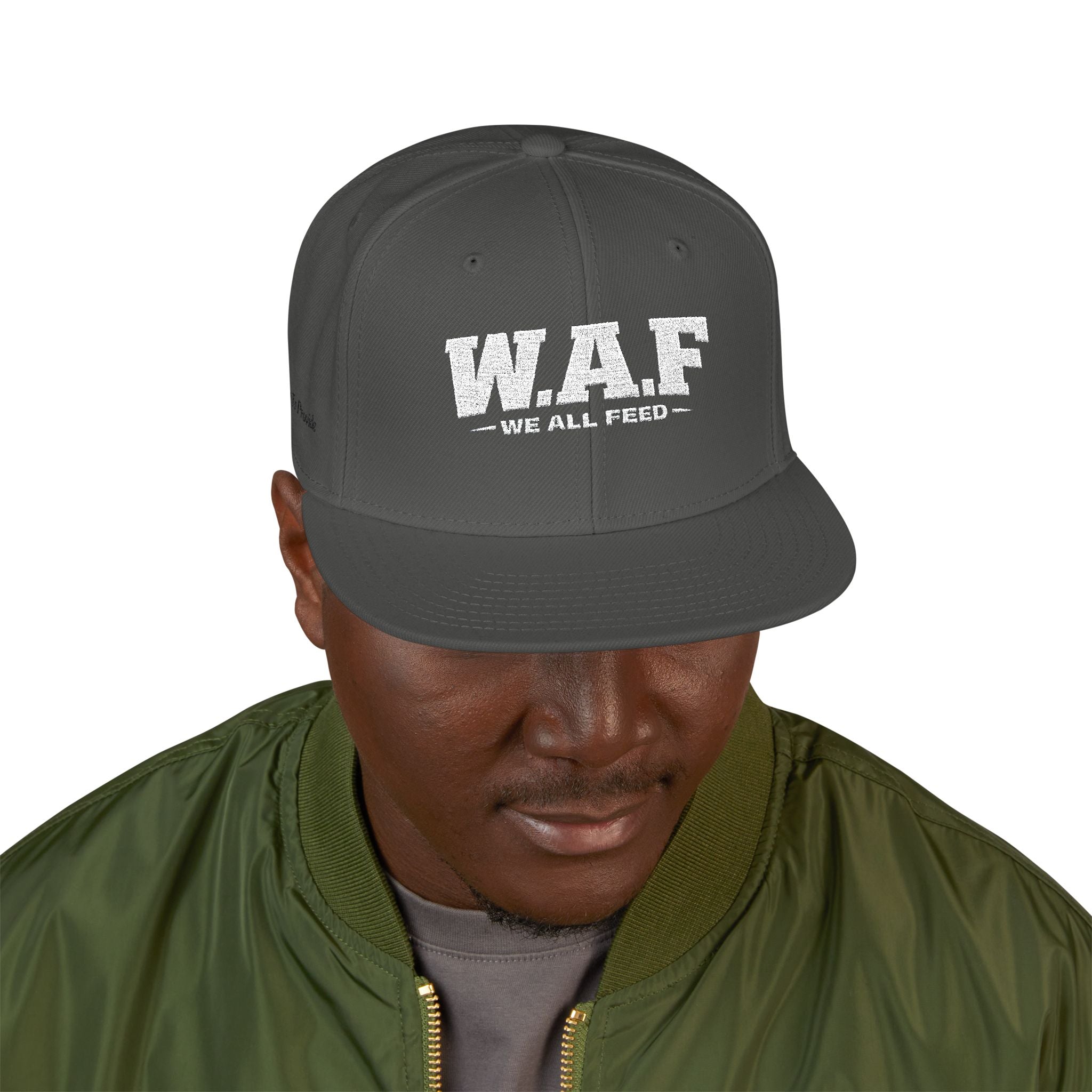 Distressed W.A.F Embroidered Snapback