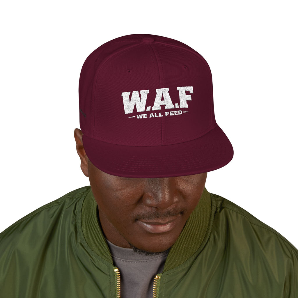 Distressed W.A.F Embroidered Snapback
