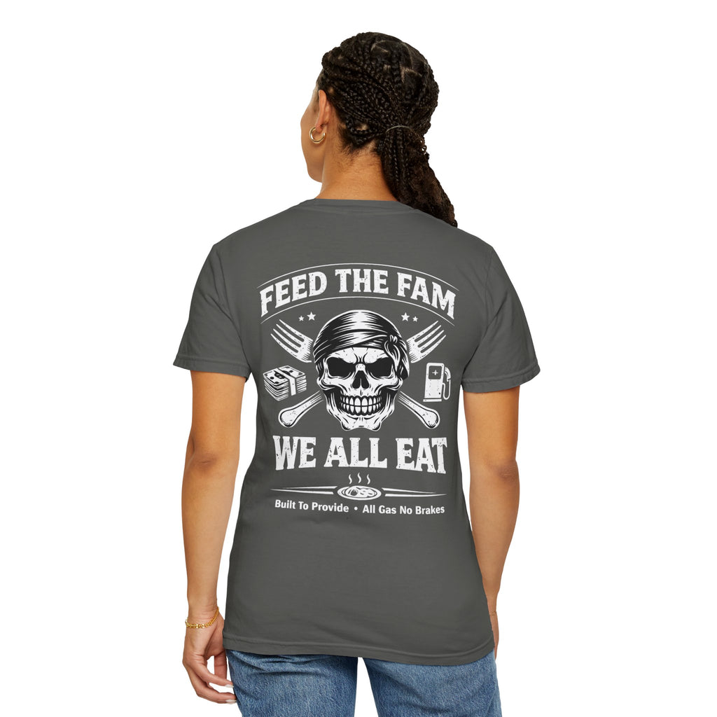 We All Eat "Feed the Fam" Skull T-Shirt