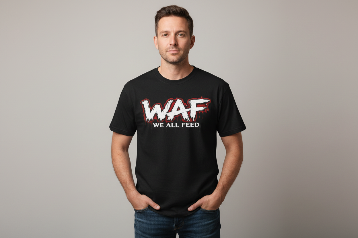 WAF "We All Feed" Graphic Tee